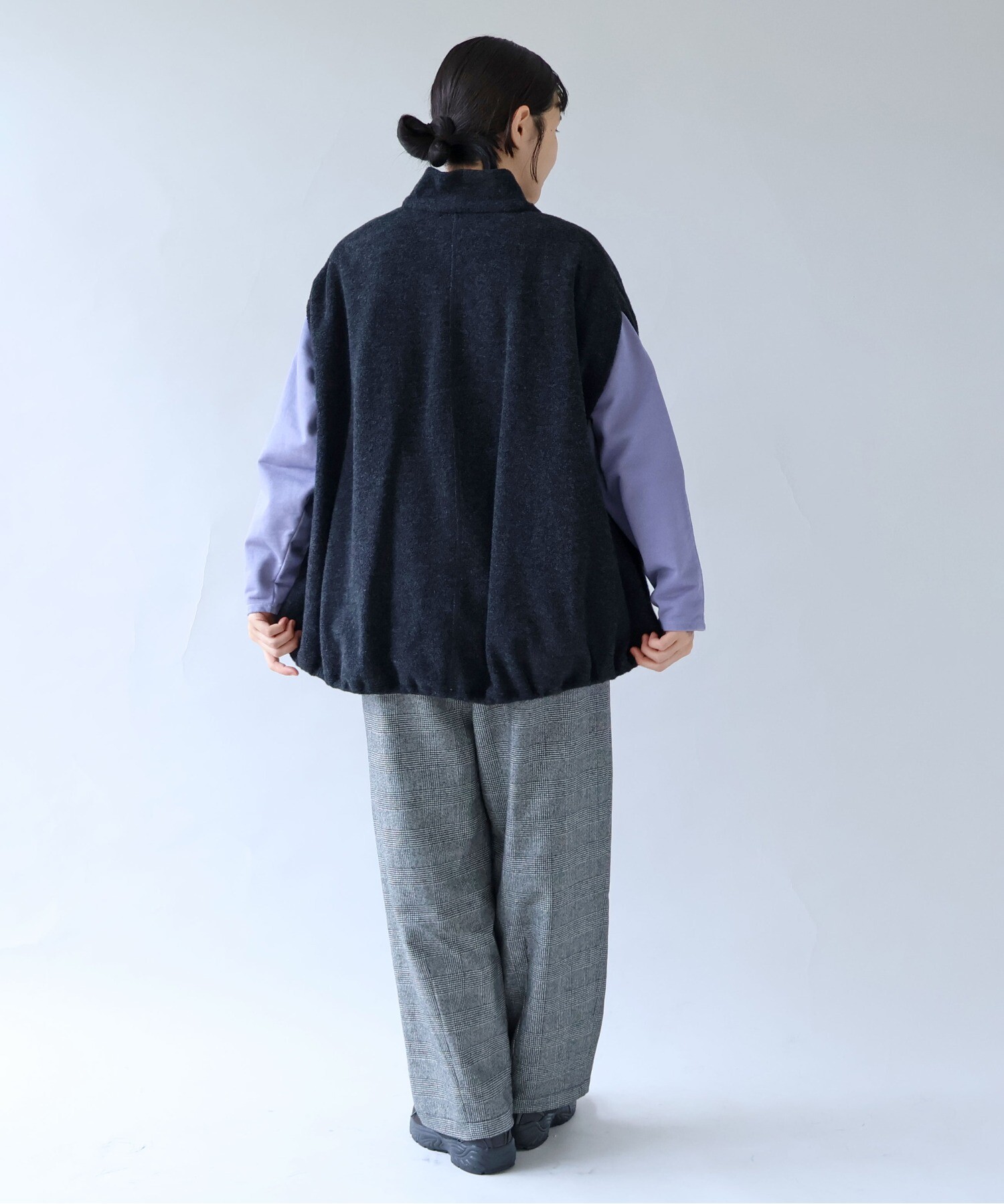 AMBIDEX Store ○コットンウールカシミアボア コクーンベスト(F コン