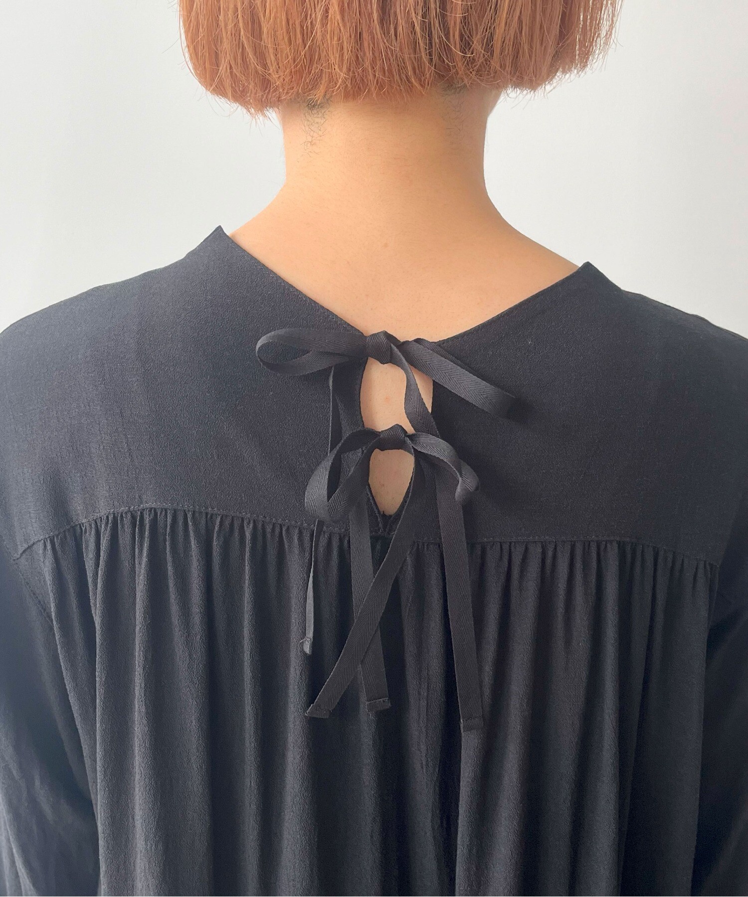 AMBIDEX Store ギャザー ワンピース(F クロ): yuni