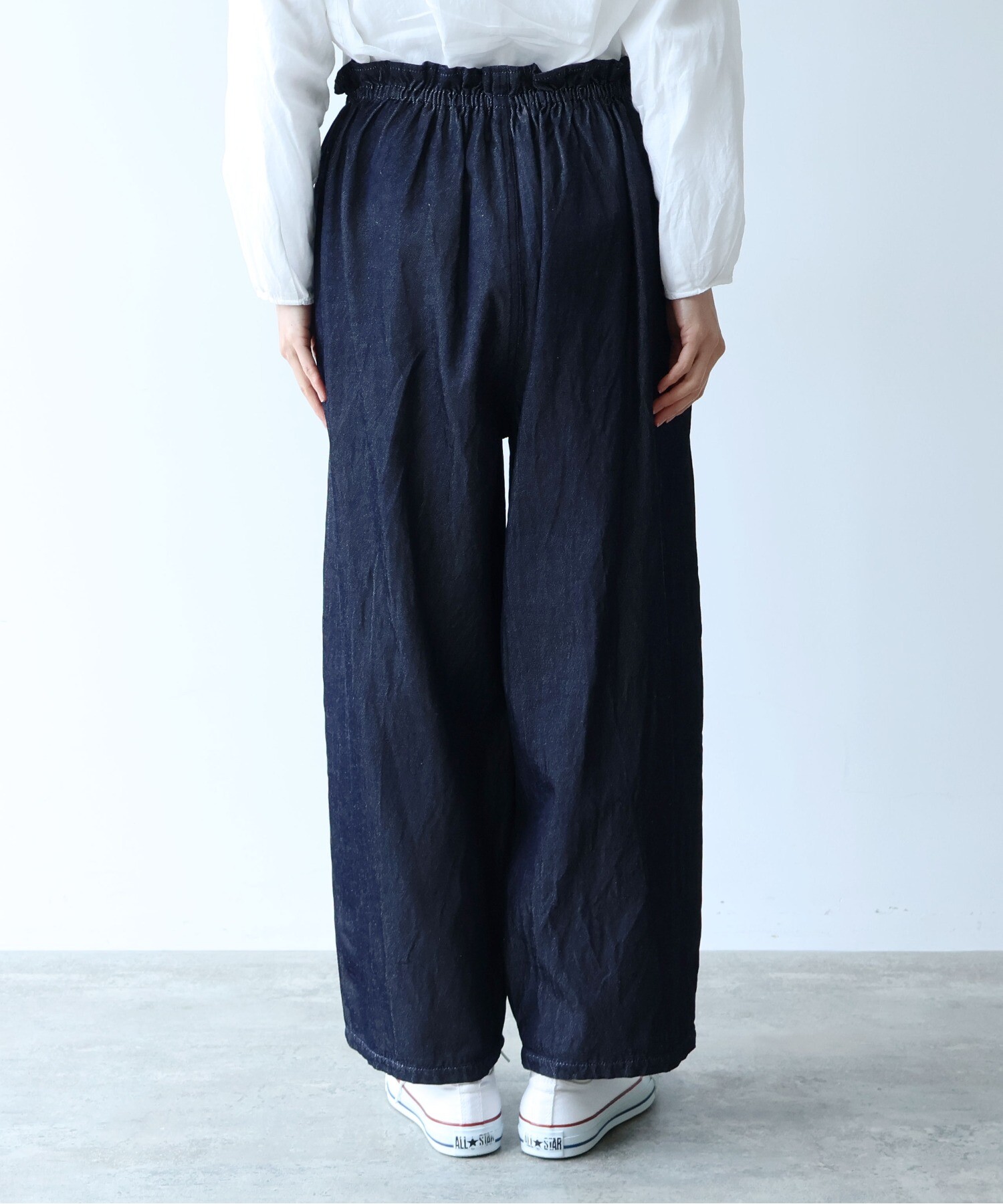 AMBIDEX Store R/C soft denim cocoon drawstrings パンツ(F