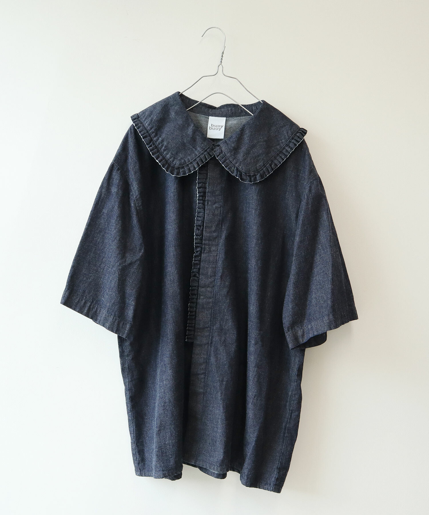 AMBIDEX Store 【予約販売】○FRILL BIG COLLAR シャツ(DENIM)(F LT ...