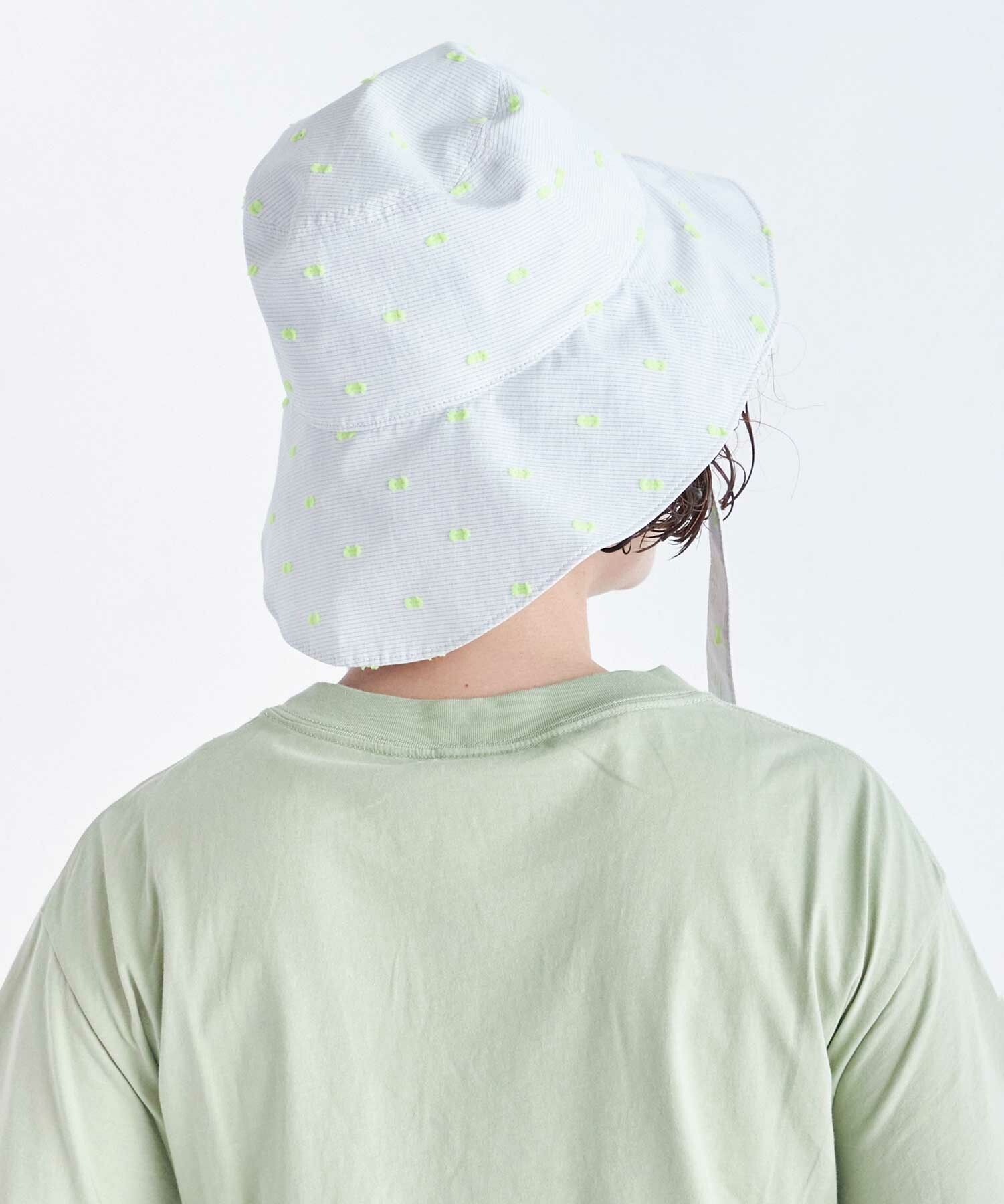 ひよりページ。 AMBIDEX Store ○CUT DOBBY ハット(F BLK×IV): FLAT-cic-HATENA