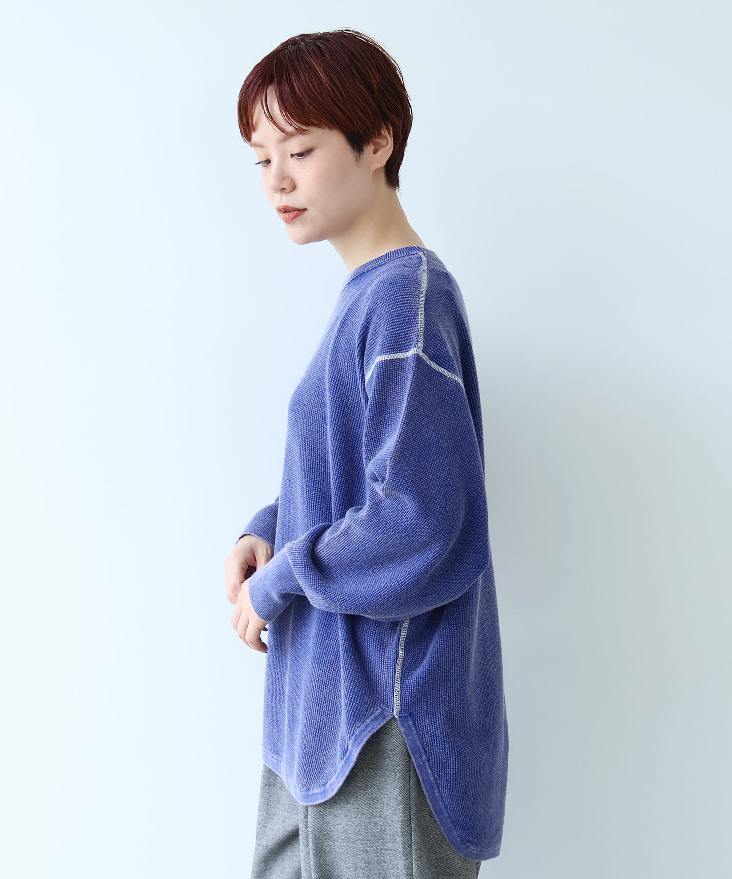 AMBIDEX Store 【予約販売】○COTTON WAFFLE FADE KNIT プル