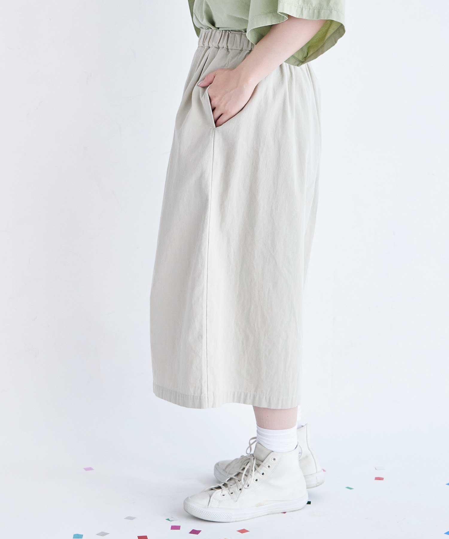 AMBIDEX Store ○強撚TWILL HAKAMAパンツ(F BLACK): FLAT-cic-HATENA