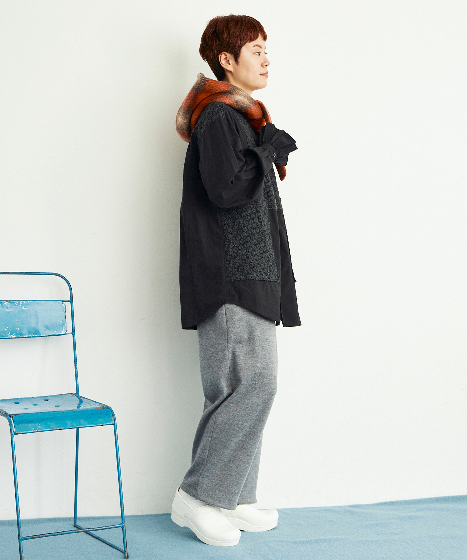 AMBIDEX Store ○スムースソフト圧縮WOOL パンツ(F TOP GREY): buoybuoy