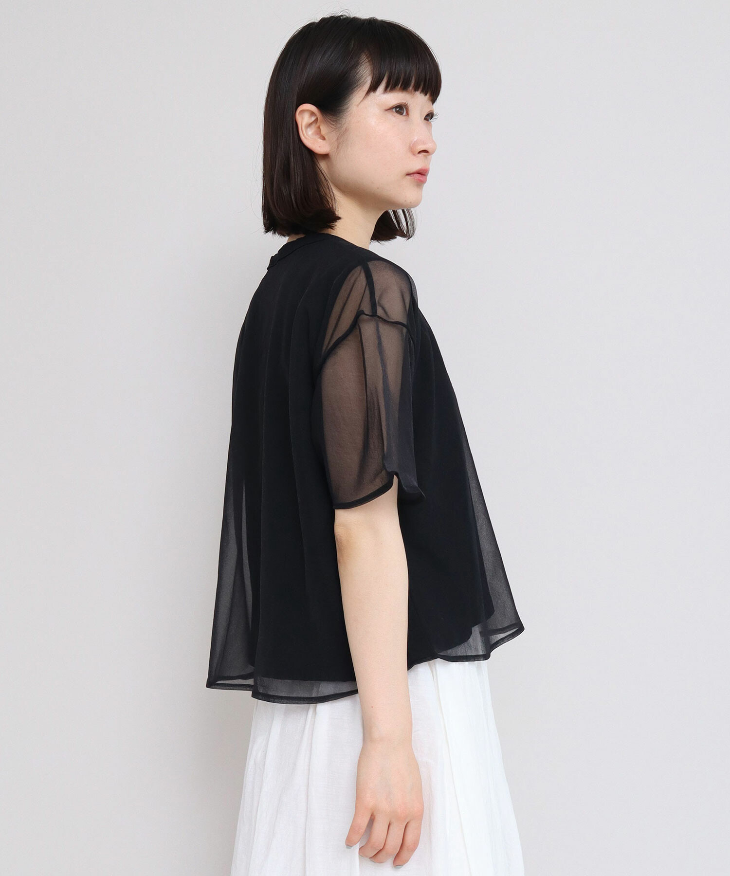 AMBIDEX Store 〇GV天竺 レイヤードTシャツ(F シロ): iki