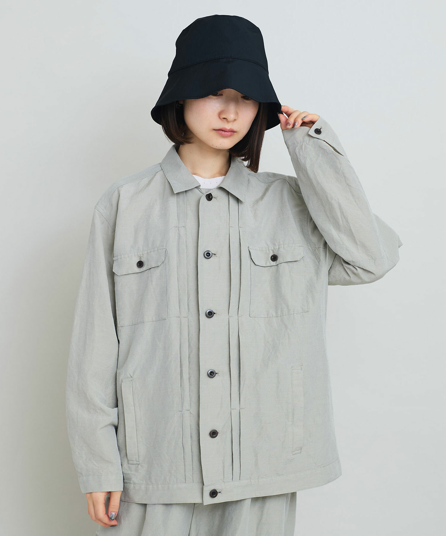 AMBIDEX Store 〇マットツイル バケットハット(F クロ): iki