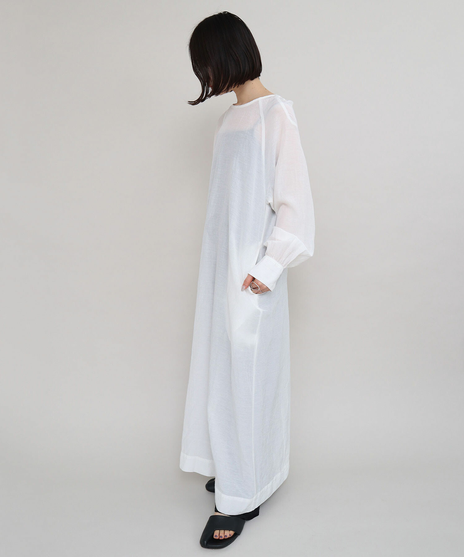 AMBIDEX Store 〇キュプラコットンリネン桐生シワ バック