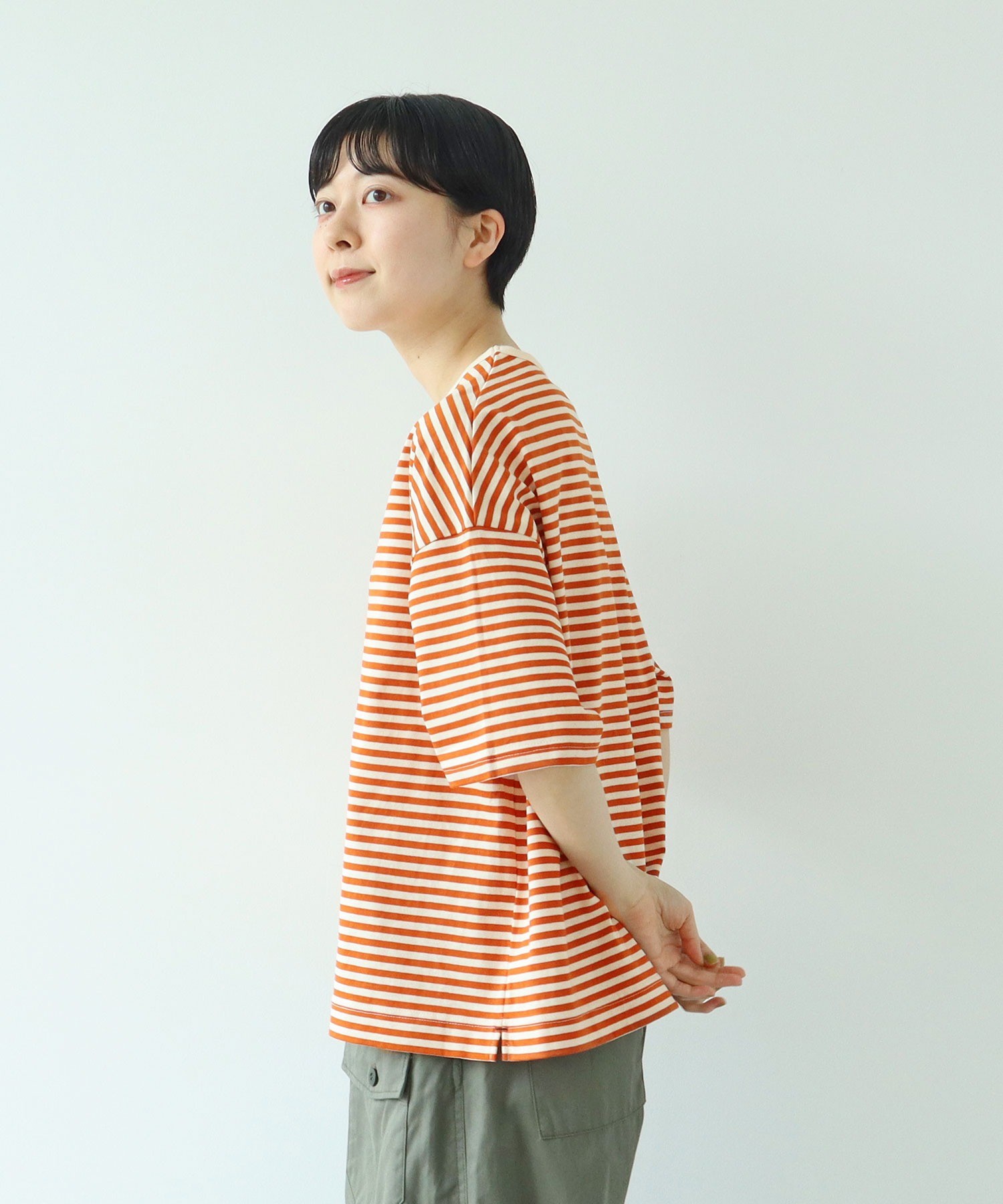デシグアル】ペイントアート Tシャツ ワンピース ボーダー