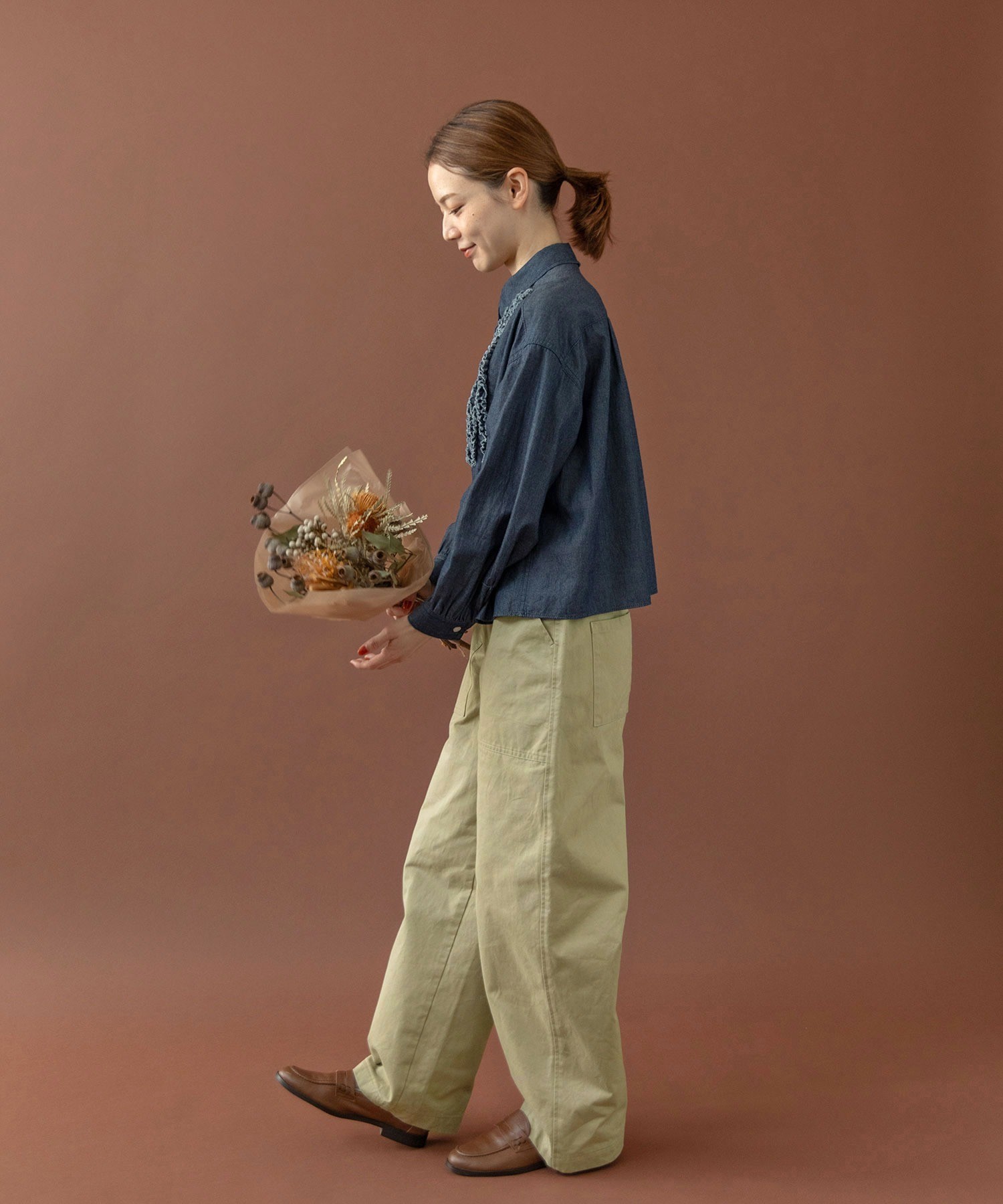 AMBIDEX Store ○雲斎ナチュラルヴィンテージワッシャー チノ後ろ