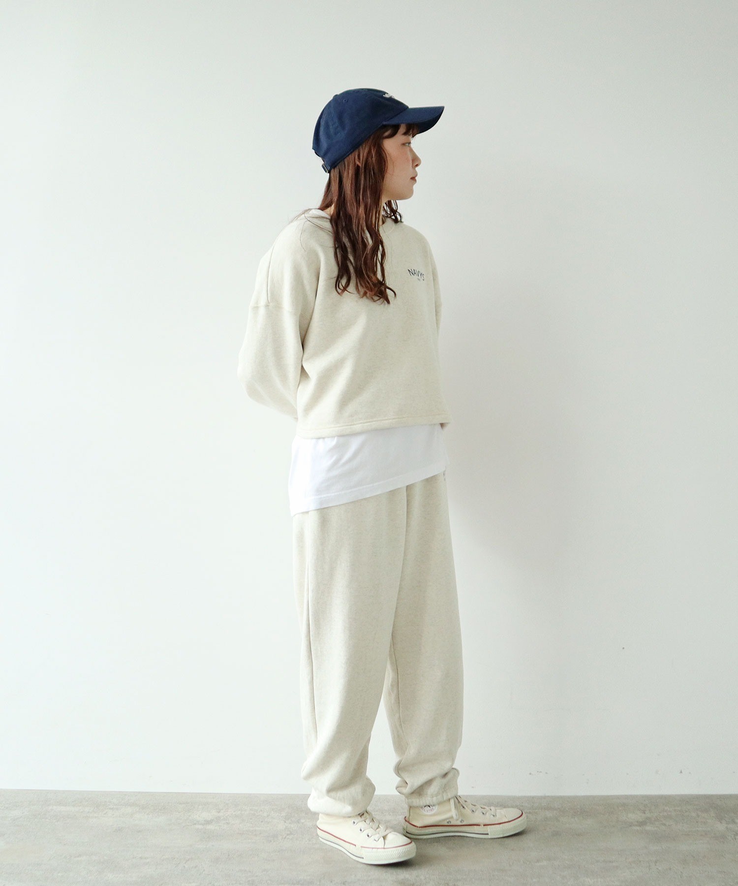 AMBIDEX Store △○NAVYS フレンチテリー スウェットパンツ(F キナリ