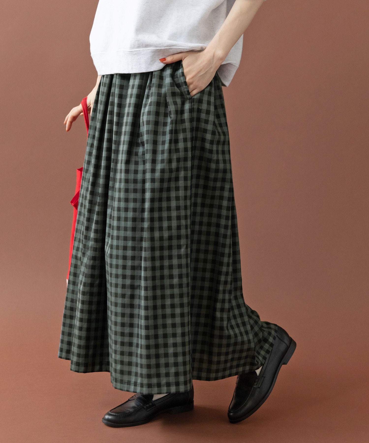 新品タグ付き✨シートウキョウ　Elisa ビッグギンガムチェック　スカート　34 ギンガムチェック スカート（レッド） – SOMUA CLUB