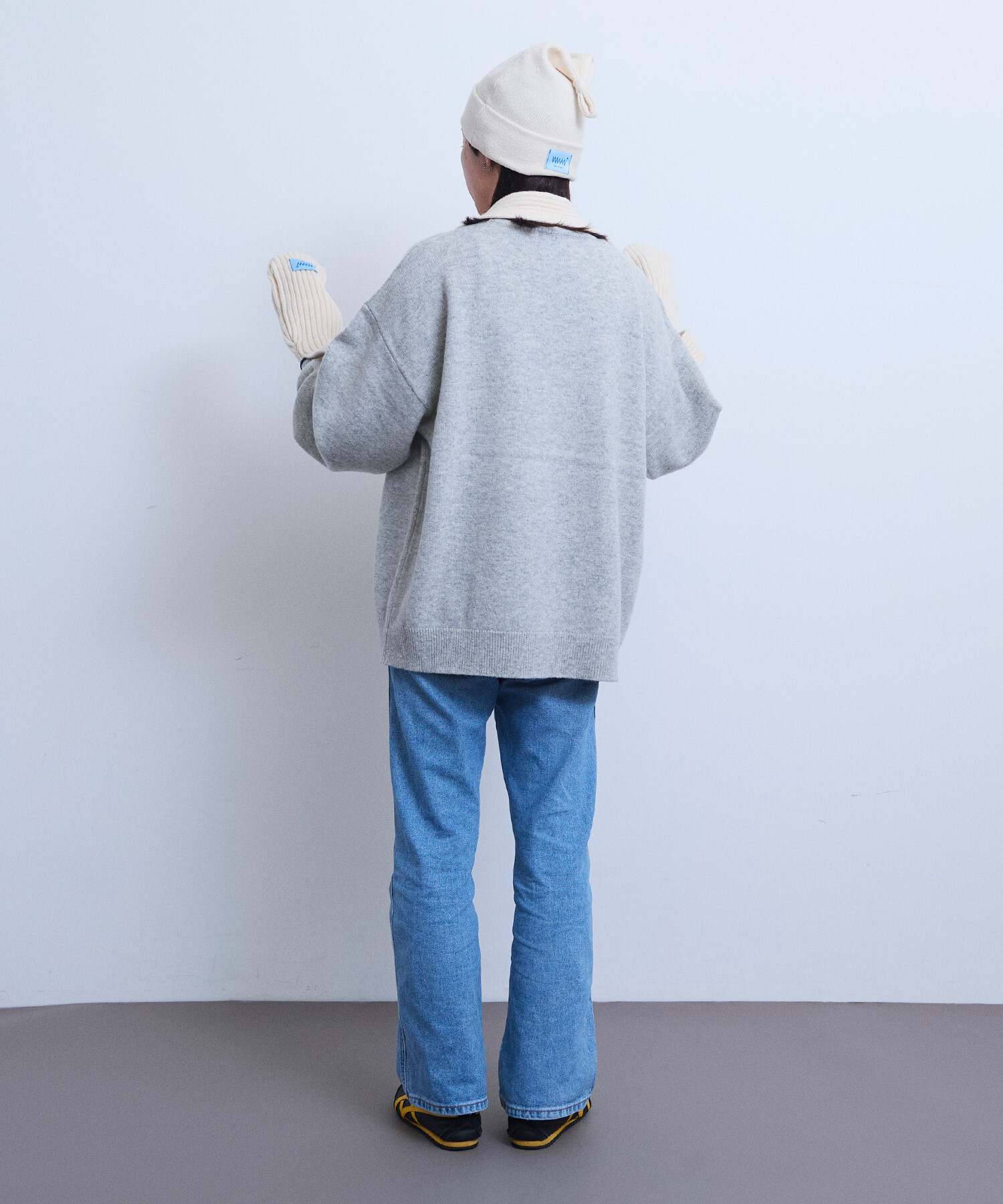 AMBIDEX Store 〇Tsuru Taisuke×WAAN インターシャニット(F GRAY): Rin