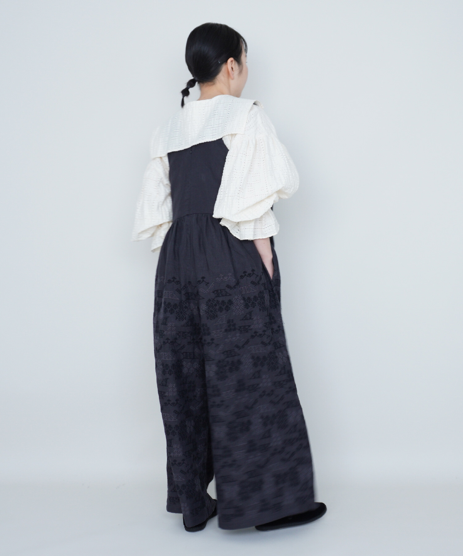 AMBIDEX Store 【予約販売】〇cutwork lace jacquard フラットカラー 