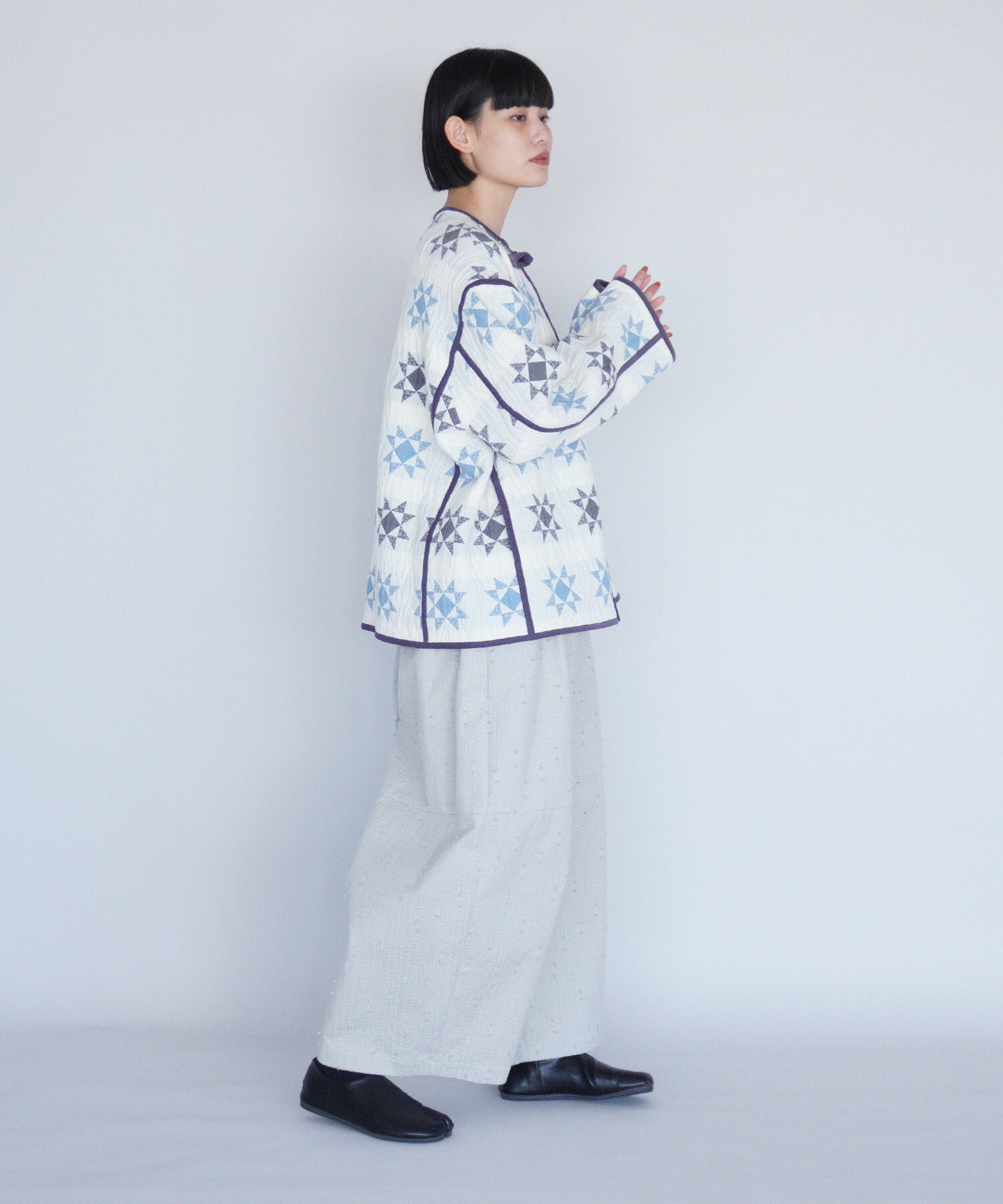 AMBIDEX Store △〇sashiko quilt jacquard オーバージャケット