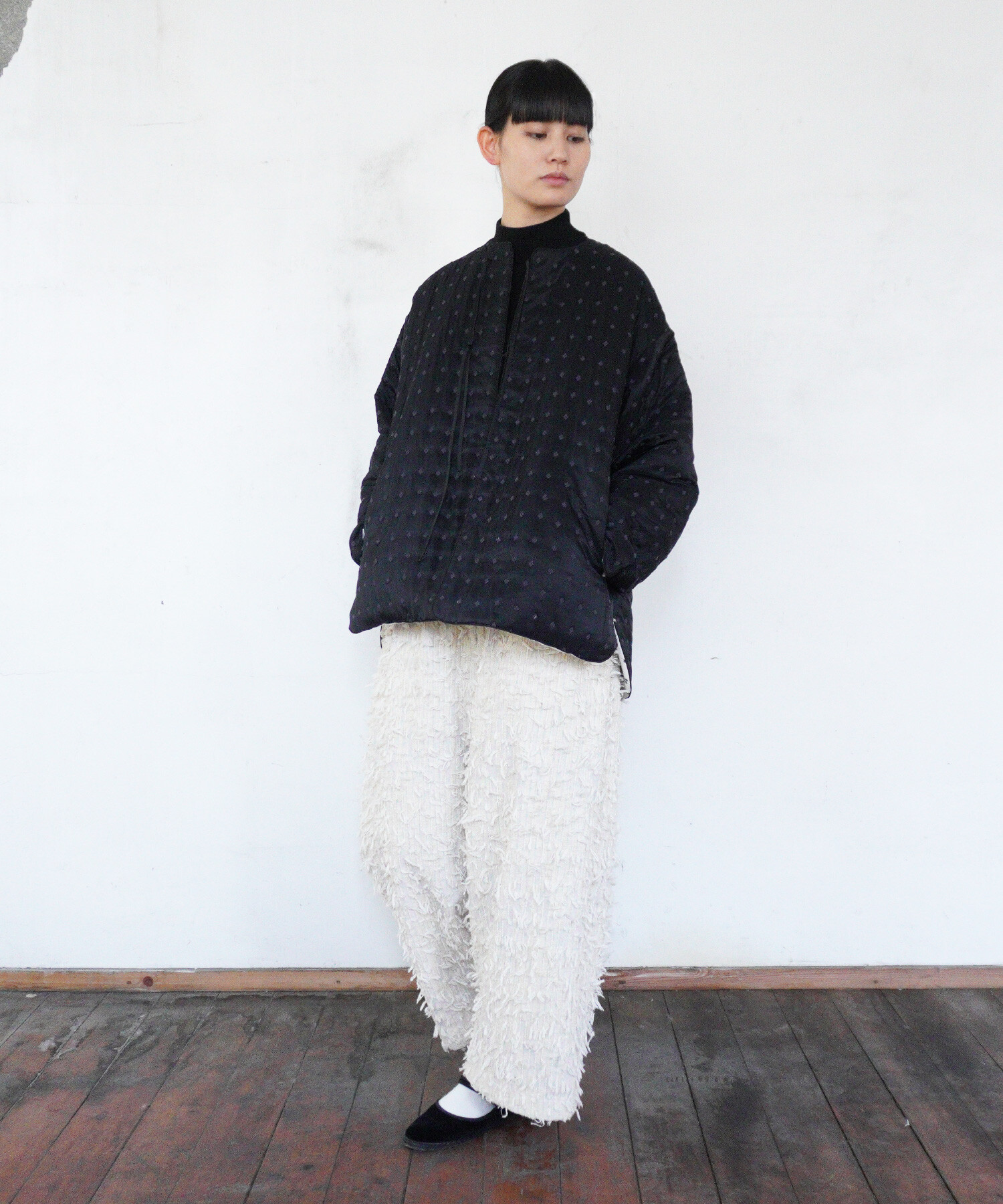 AMBIDEX Store 【予約販売】〇flower dot quilt jacquard