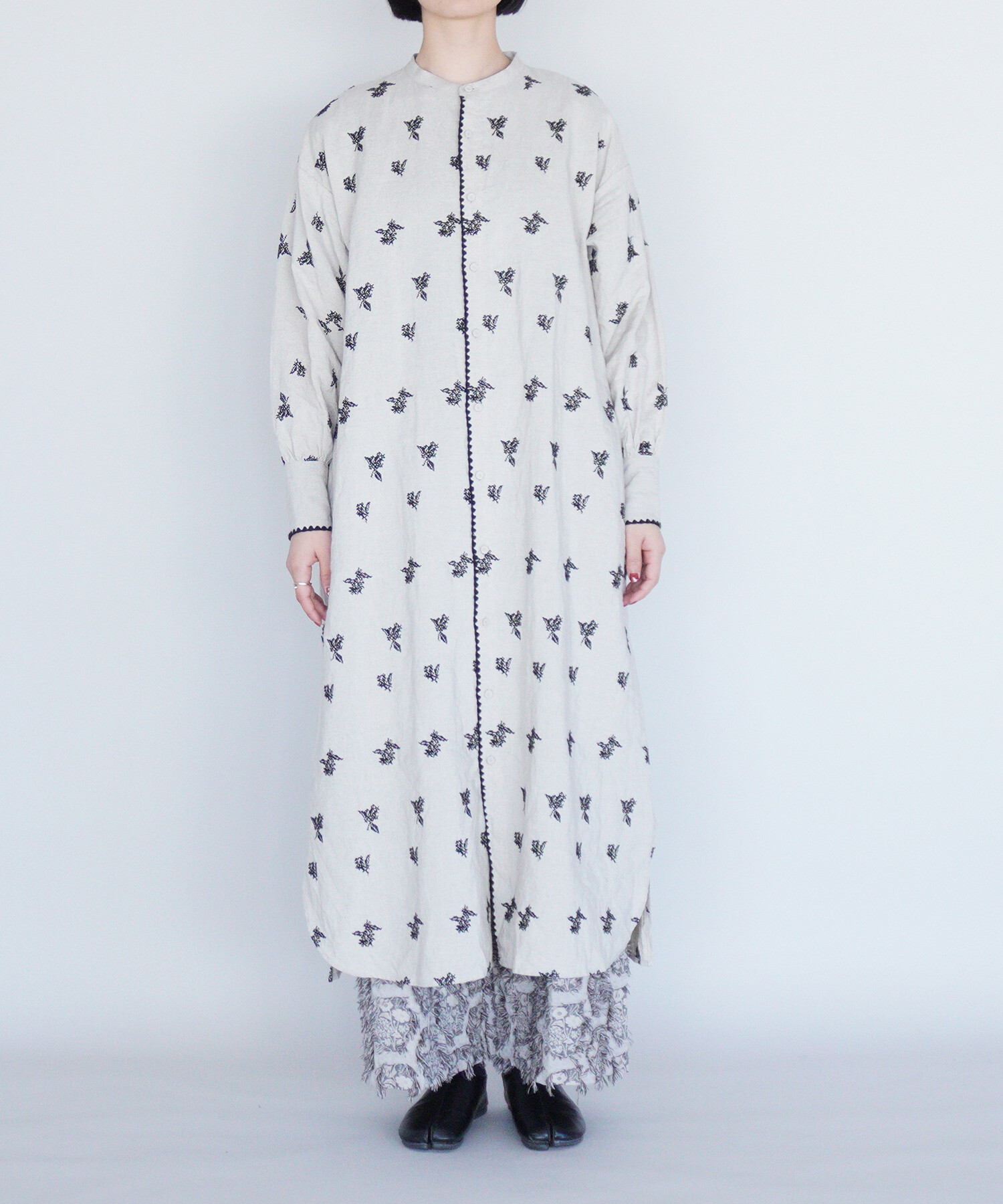 AMBIDEX Store 〇金木犀 embroidery ワンピース(F ベージュ