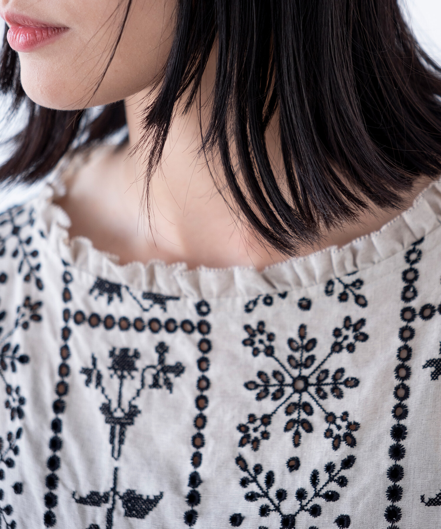 AMBIDEX Store 【予約販売】〇grow' embroidery フリル