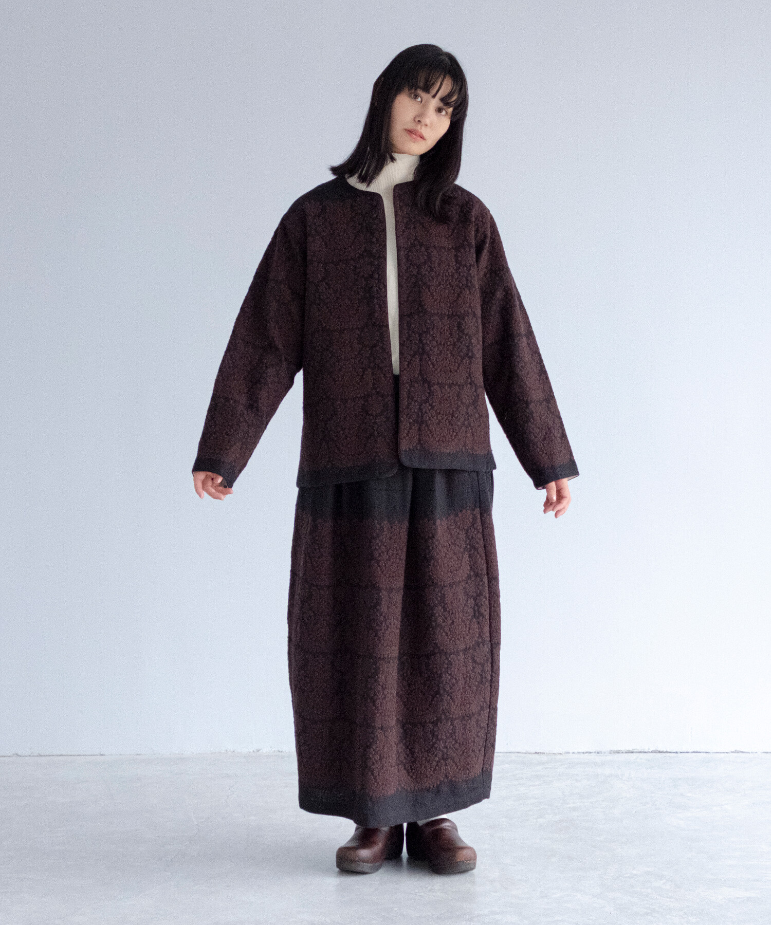 AMBIDEX Store 〇irasos embroidery コクーンスカート(F ベージュ