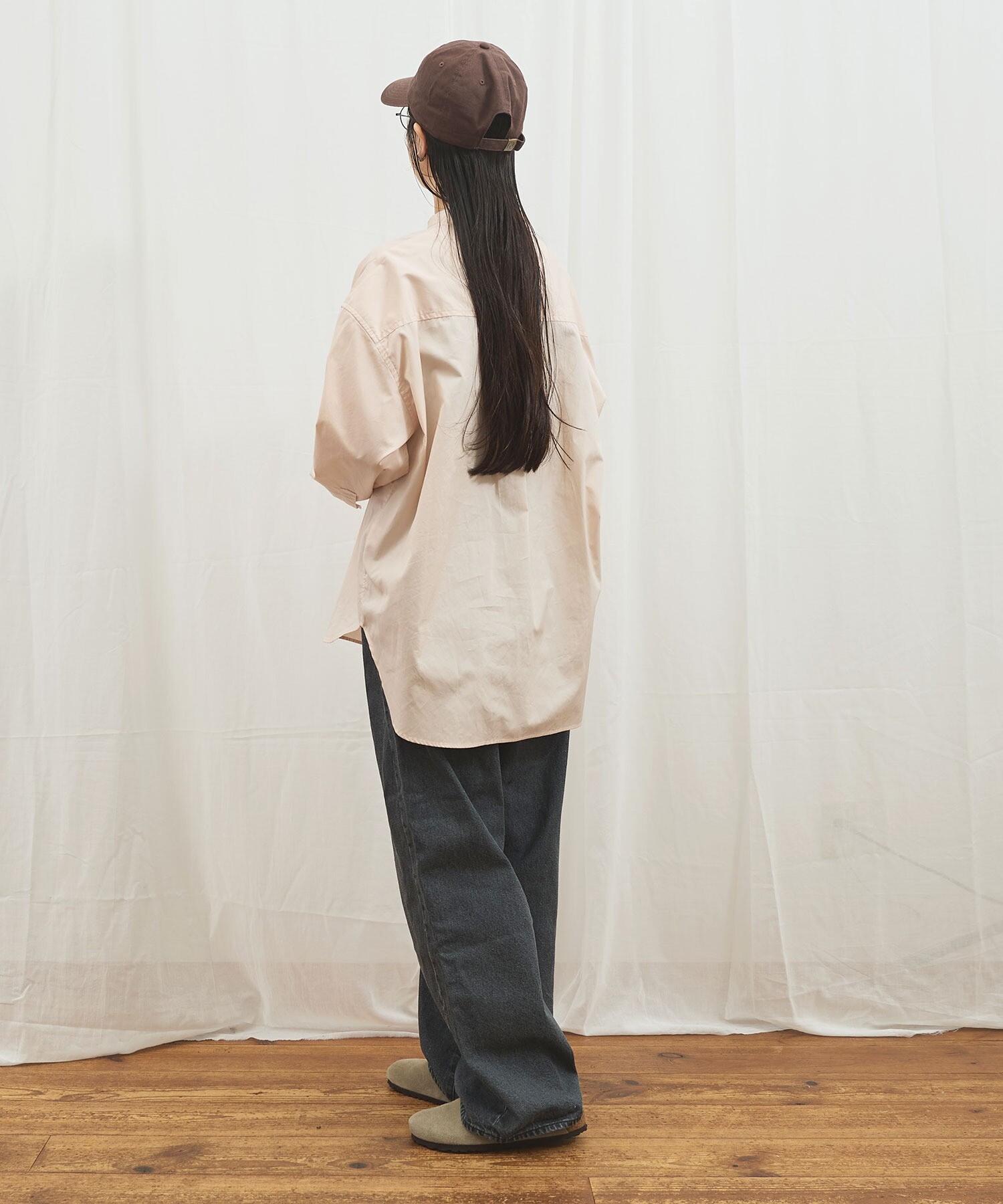 AMBIDEX Store ribbon long shirt(F ピンク): l'atelier du savon