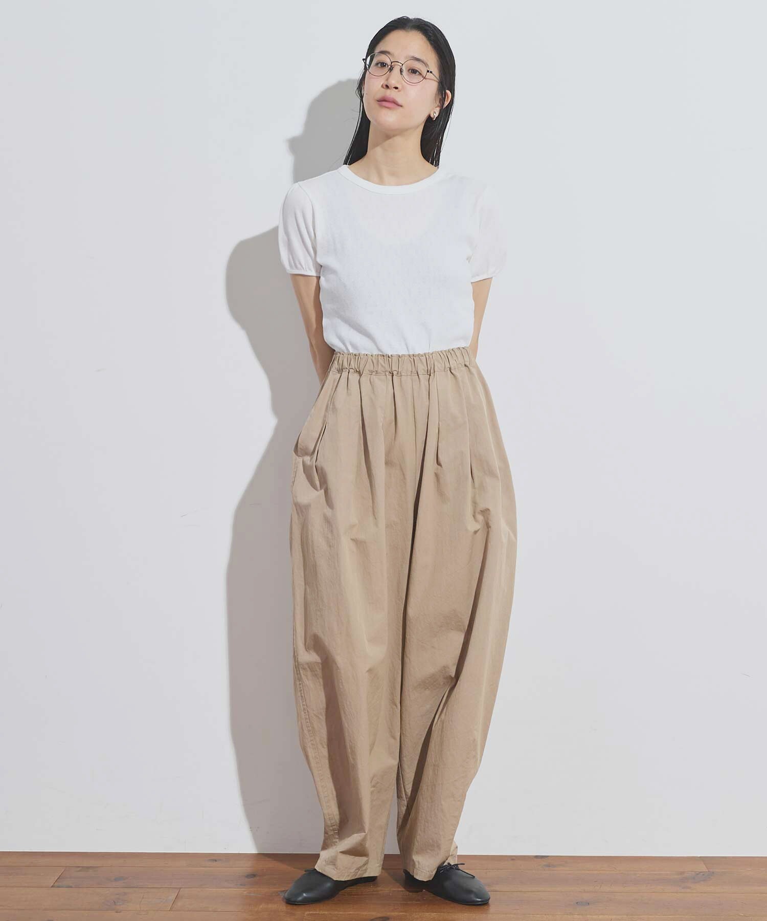 美品　cygne オープンショルダーシャツ antoine AMBIDEX Store patternmesh puff Tshirt (F シロ): l'atelier du
