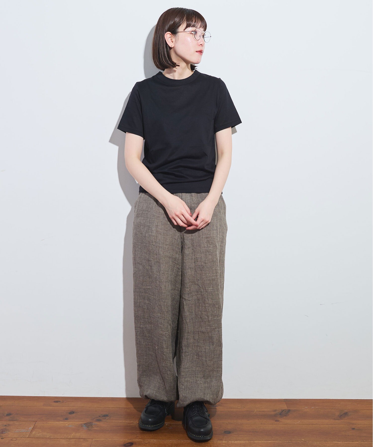 ラインスタースムースカットソー≪手洗い可能≫ | la.f（ラ