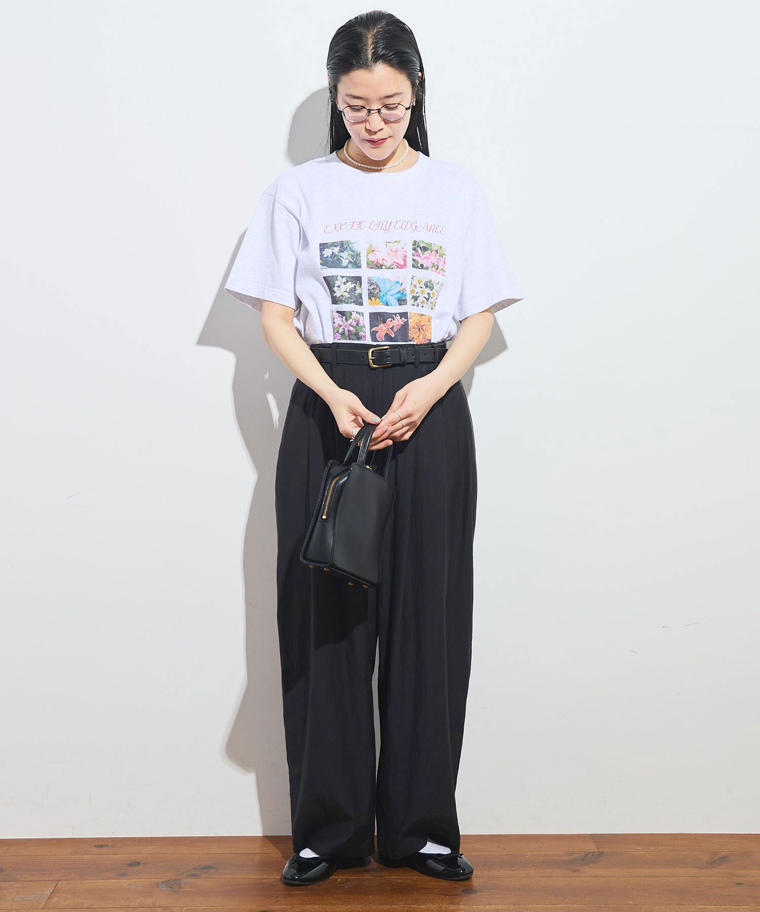 AMBIDEX Store △Exotic Lily Tshirt(F アッシュグレー): l