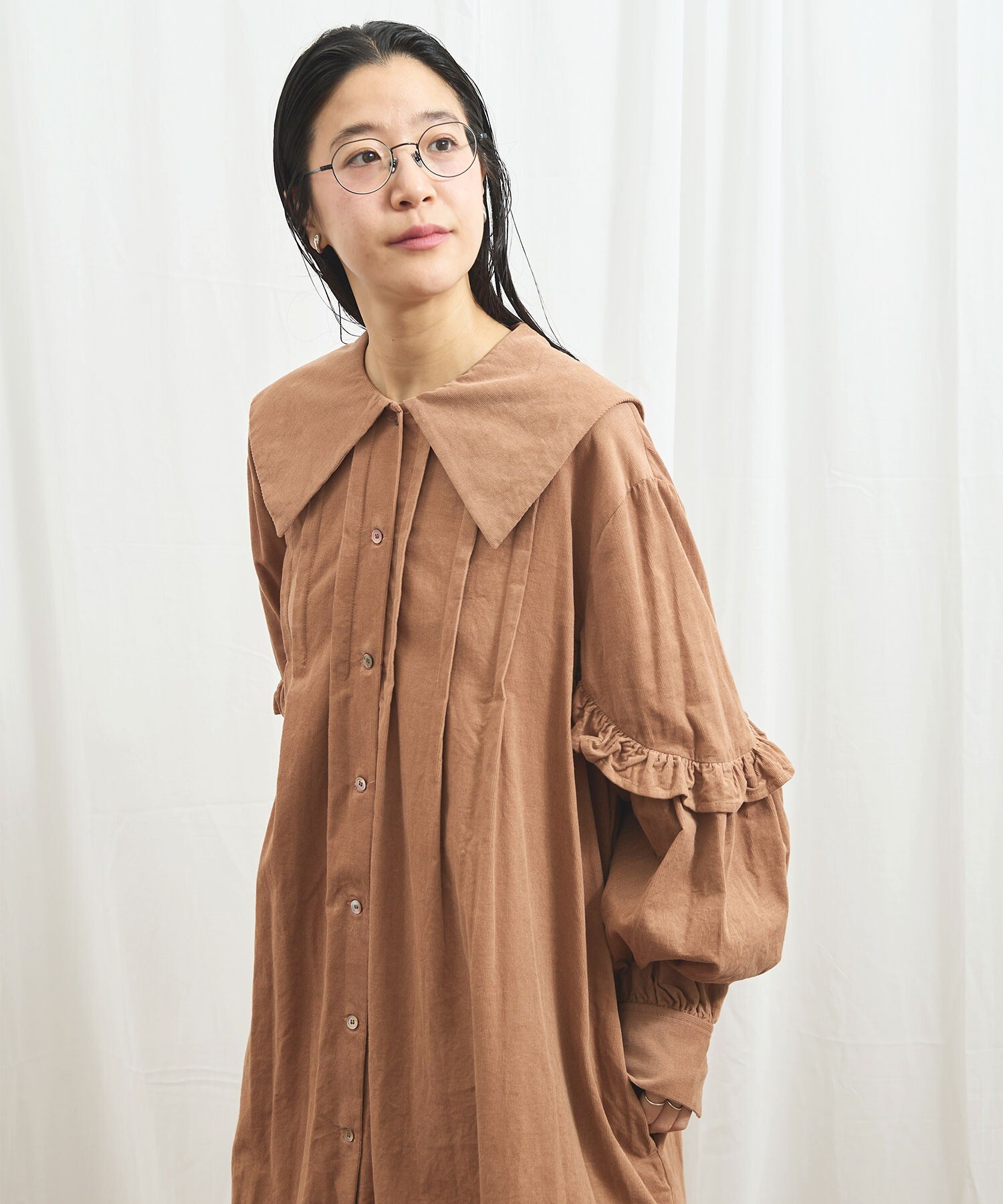 AMBIDEX Store 〇shirt corl dress (F コゲチャ): l'atelier du savon