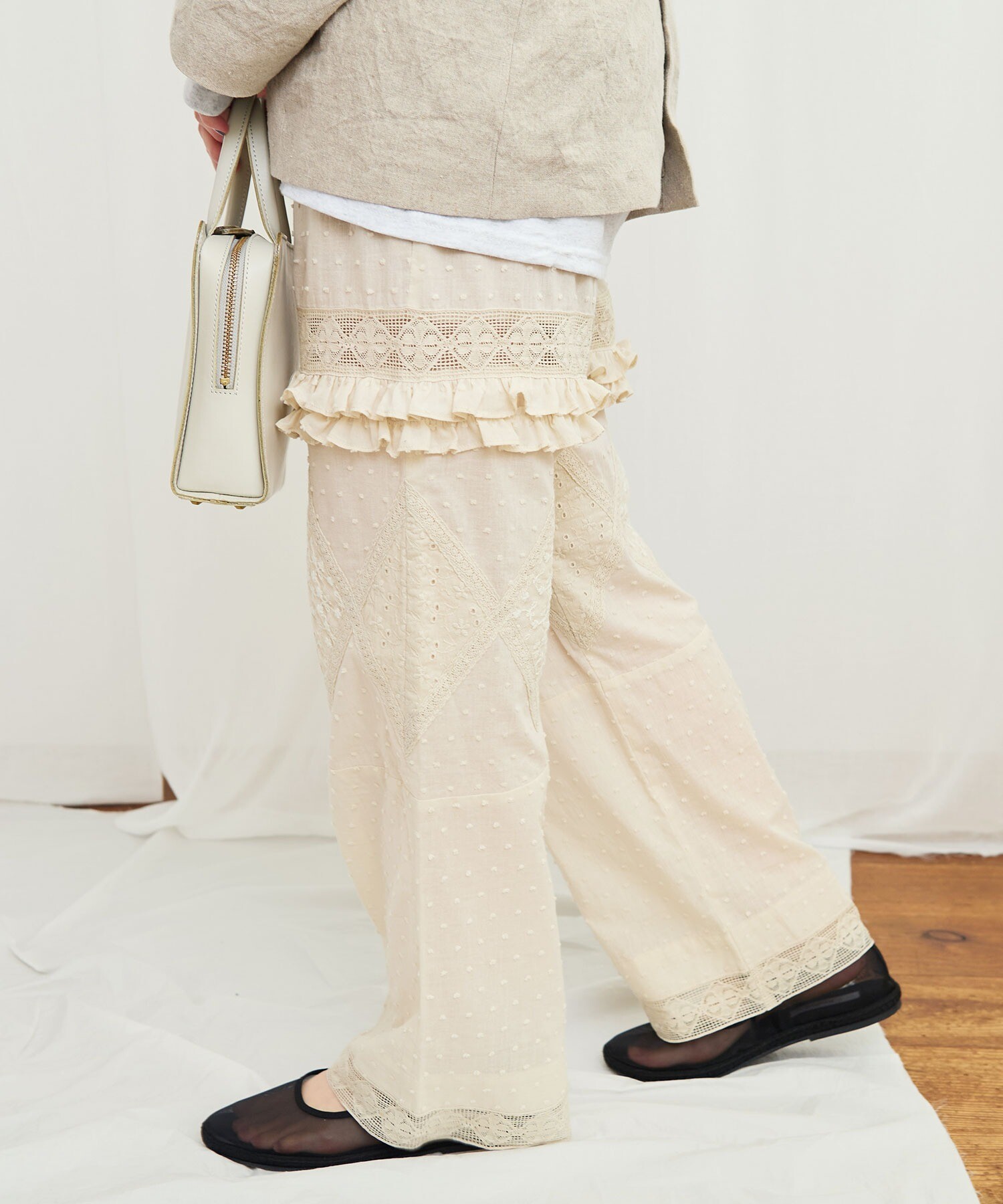 Malbon■(W)EMILIA Pants■送料込 AMBIDEX Store ○Minmin pants(F キナリ): l'atelier du savon