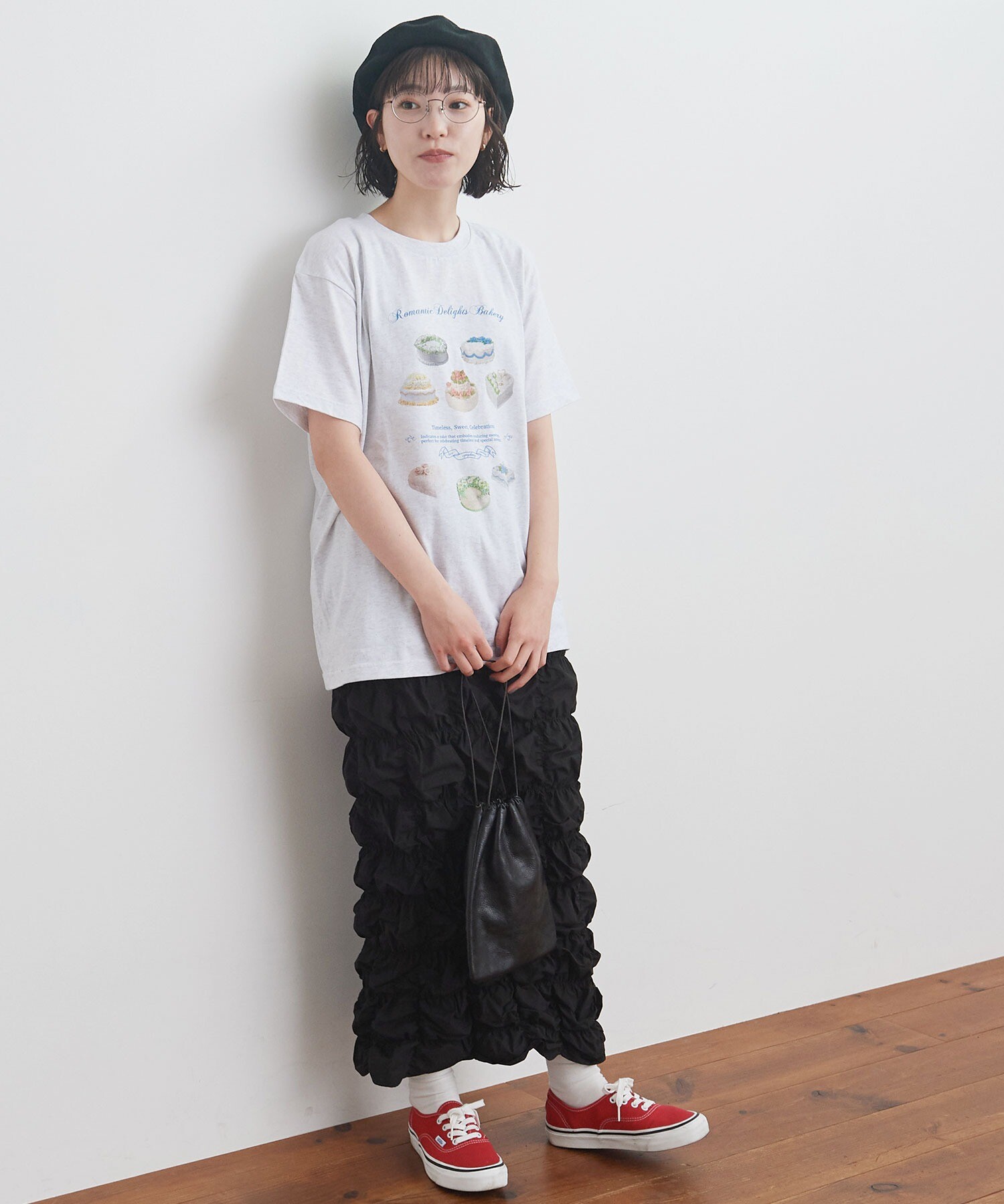 AMBIDEX Store ○uneven skirt(F アカ): l'atelier du savon