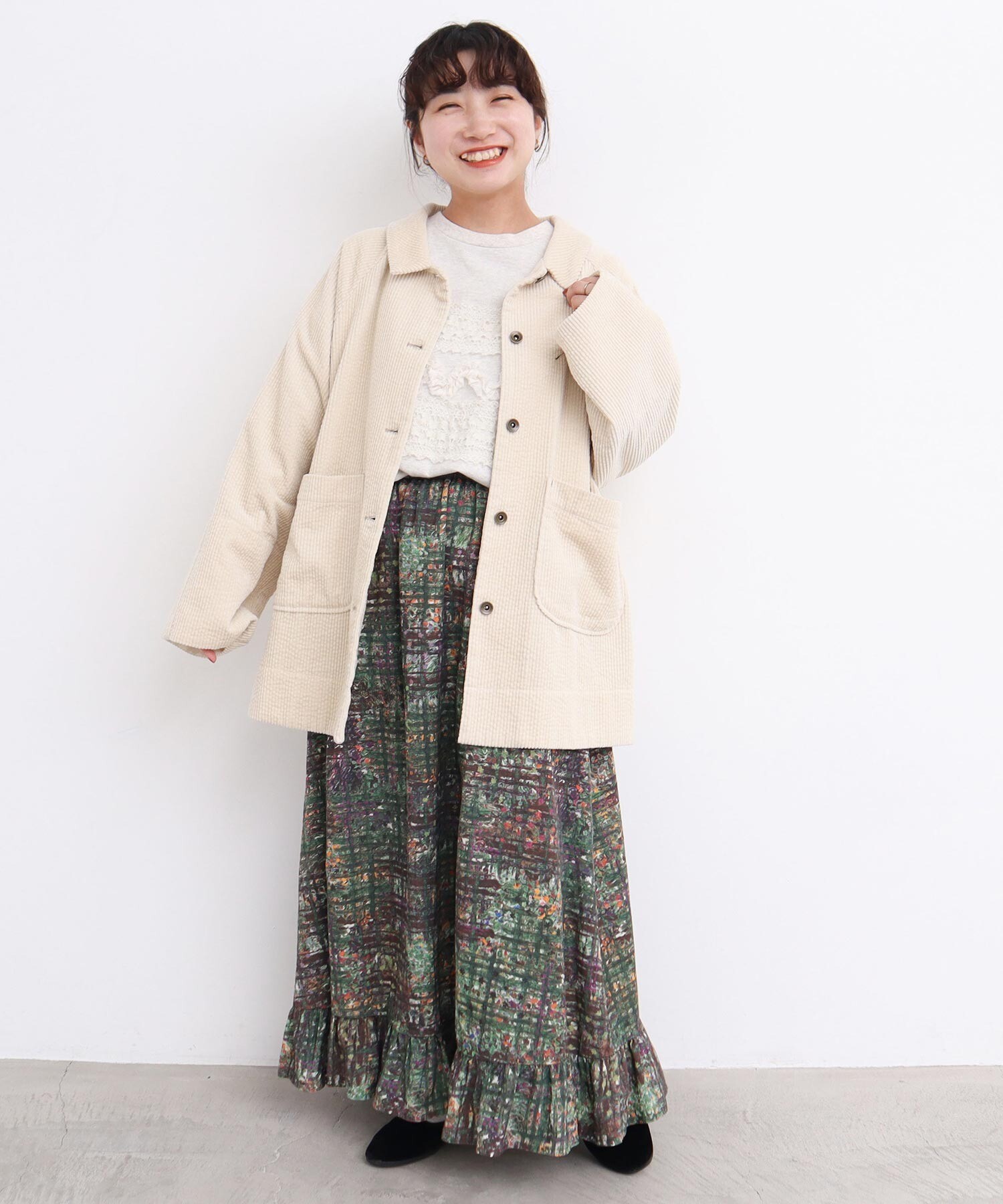 AMBIDEX Store 〇6Wコーデュロイ 隠れハウスポケットブルゾン(F