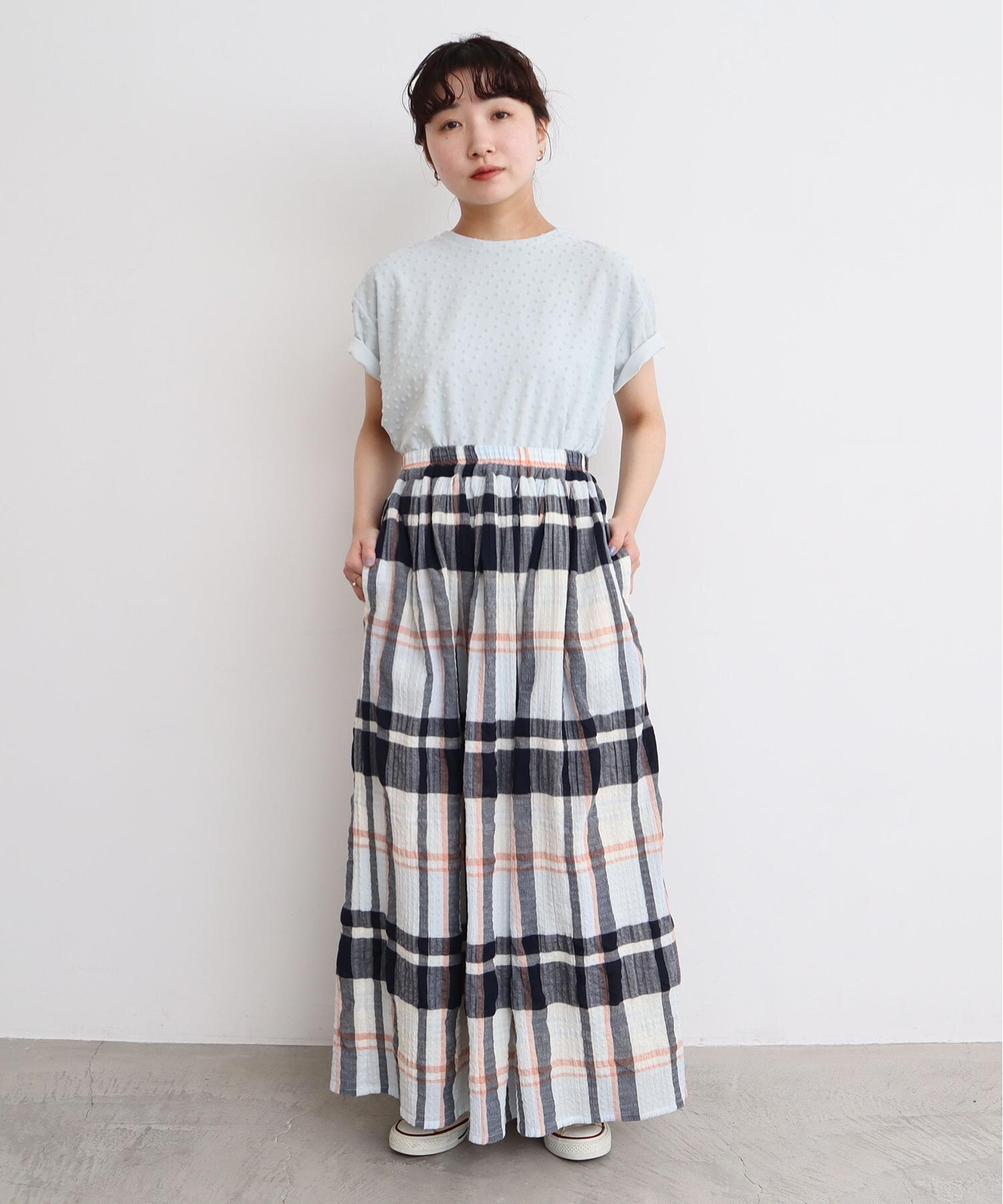 AMBIDEX Store 〇小ドットパイルTシャツ(F クロ): l'atelier du