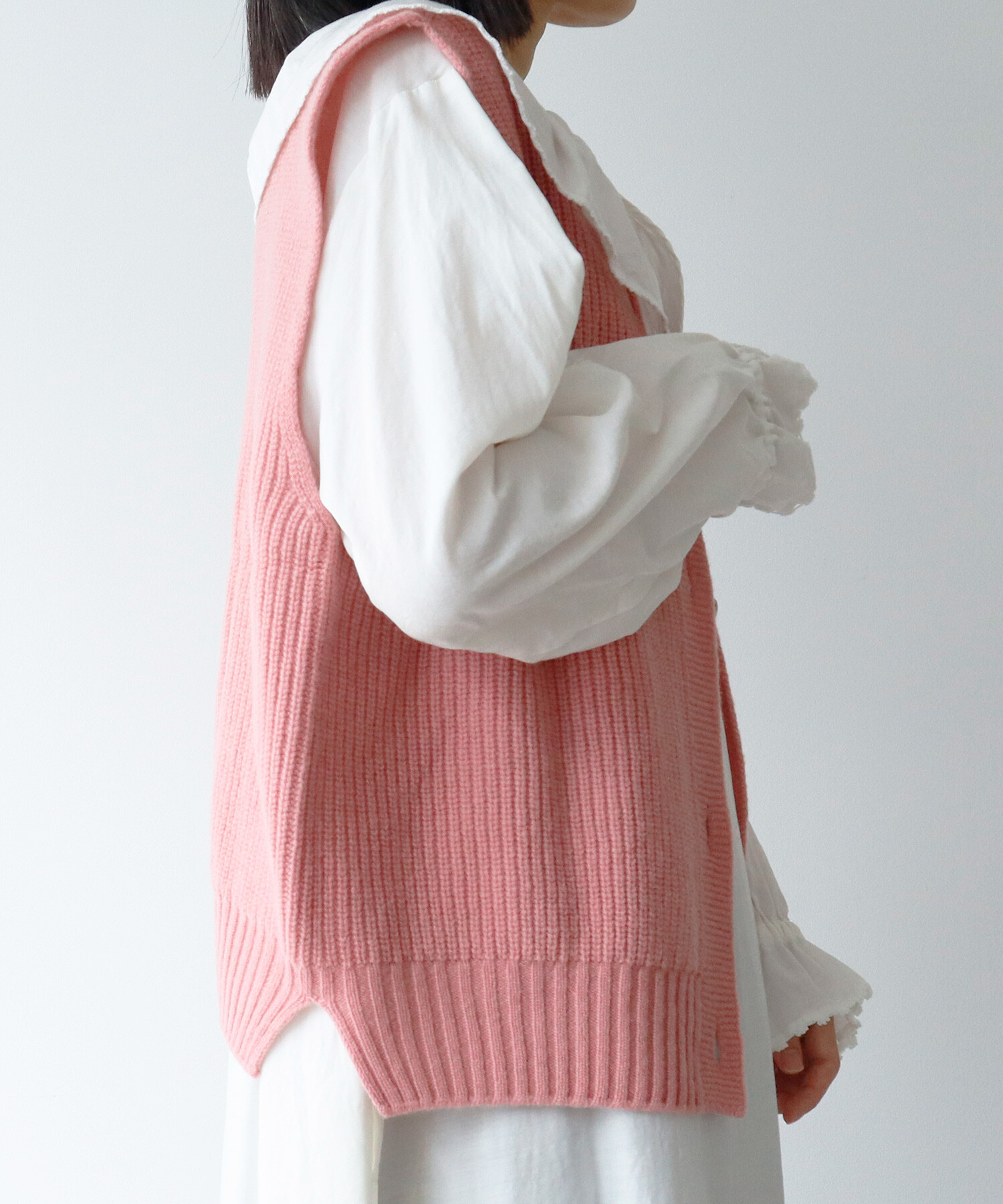 AMBIDEX Store ○CHESS ホールガーメント 片畦2wayベスト(F ベージュ