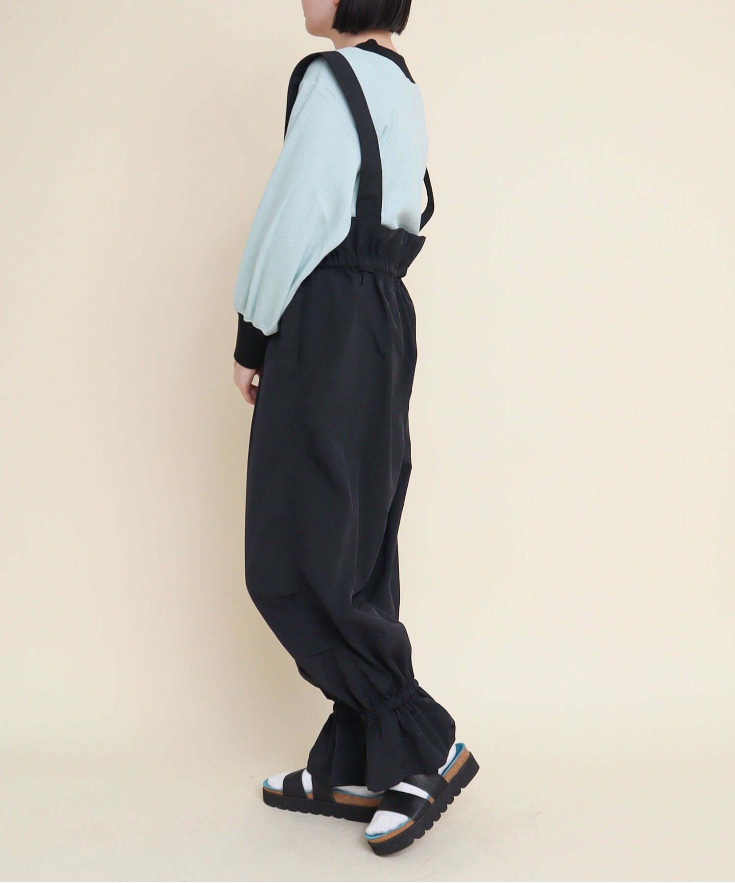 AMBIDEX Store 【予約販売】○NYLON TAFFETA gather frill snow pants 