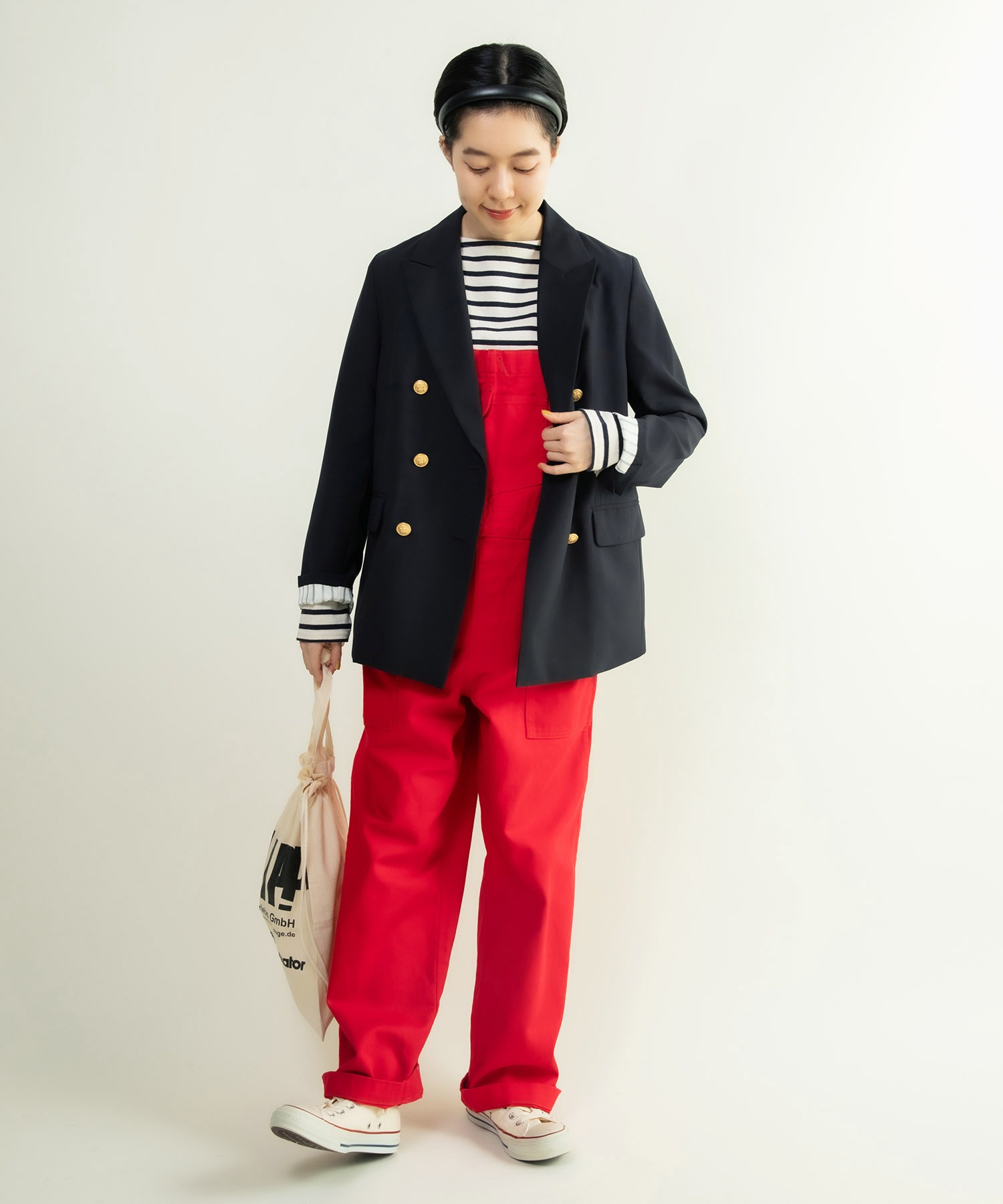 トロ ダブル釦紺ブレザー