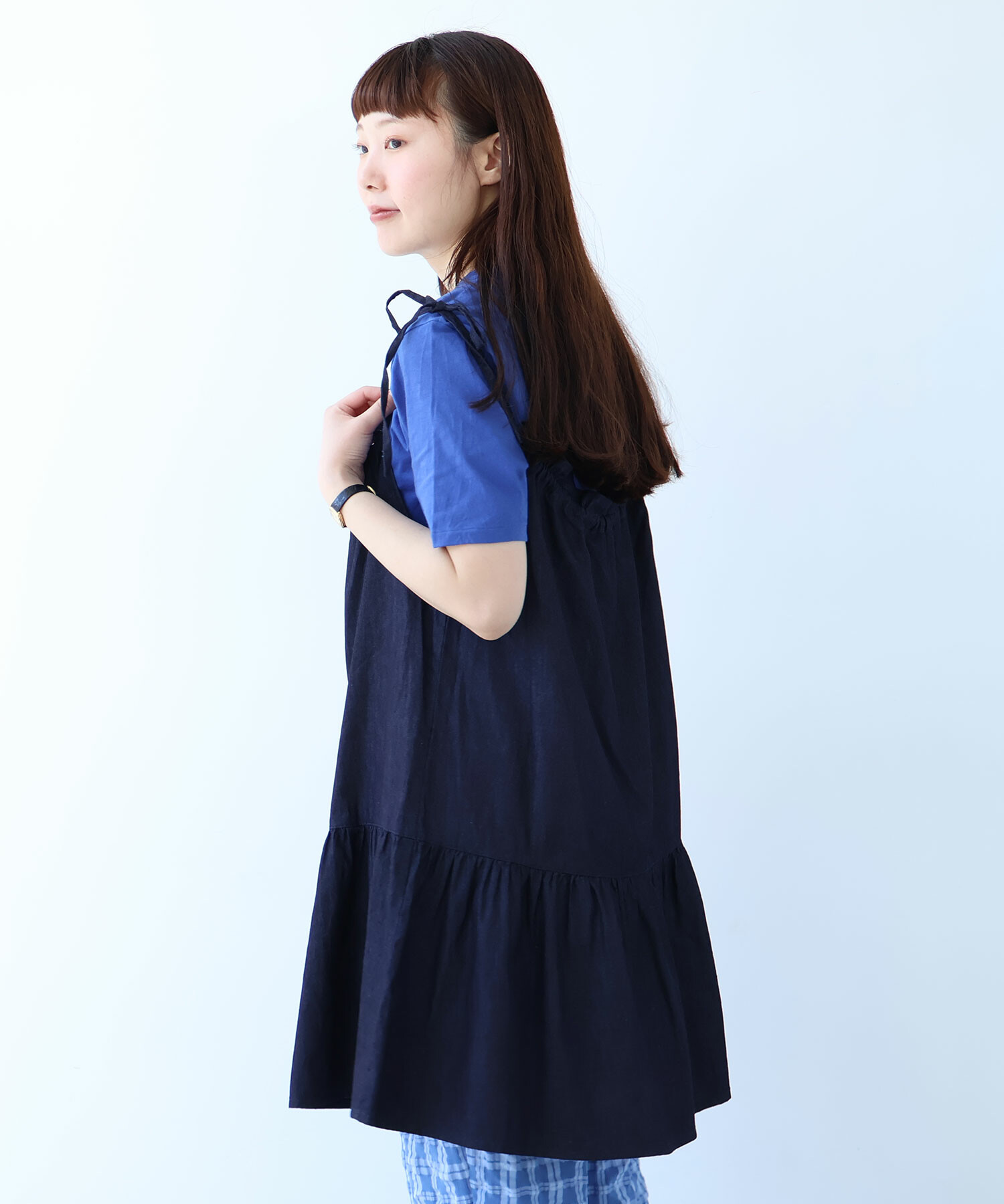 AMBIDEX Store ○ 5.5oz denim kincyaku チュニックブラウス(F