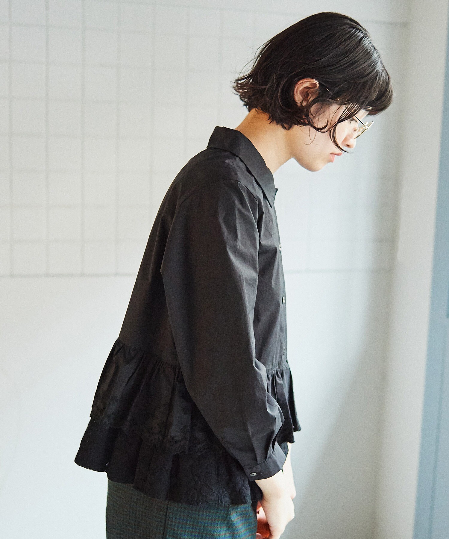 AMBIDEX Store ○flower lace ブラウス(F クロ): bulle de savon