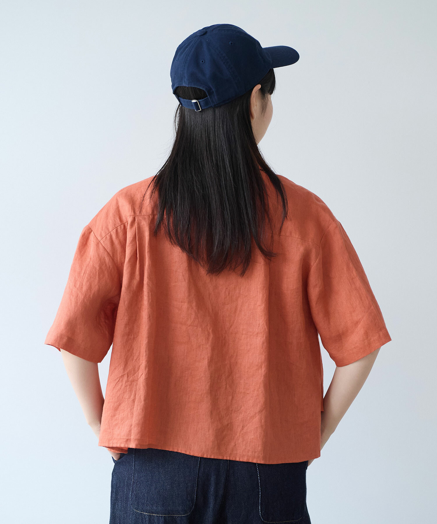 AMBIDEX Store 【予約販売】○ 60sフレンチリネン boy shirt(F ピンク