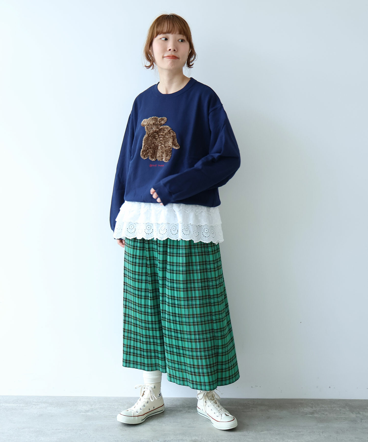 AMBIDEX Store ○ 30 / 10 コーマ裏毛 子ひつじ刺繍 スウェット(F