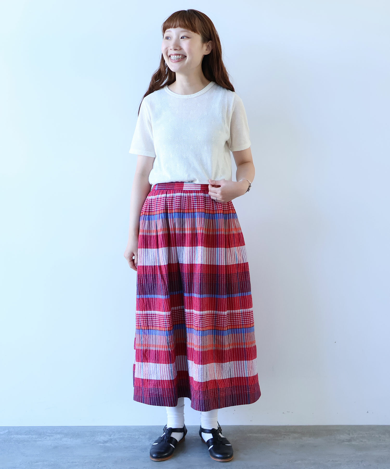 AMBIDEX Store 【予約販売】〇 hana×mesh ジャカード 半袖プル