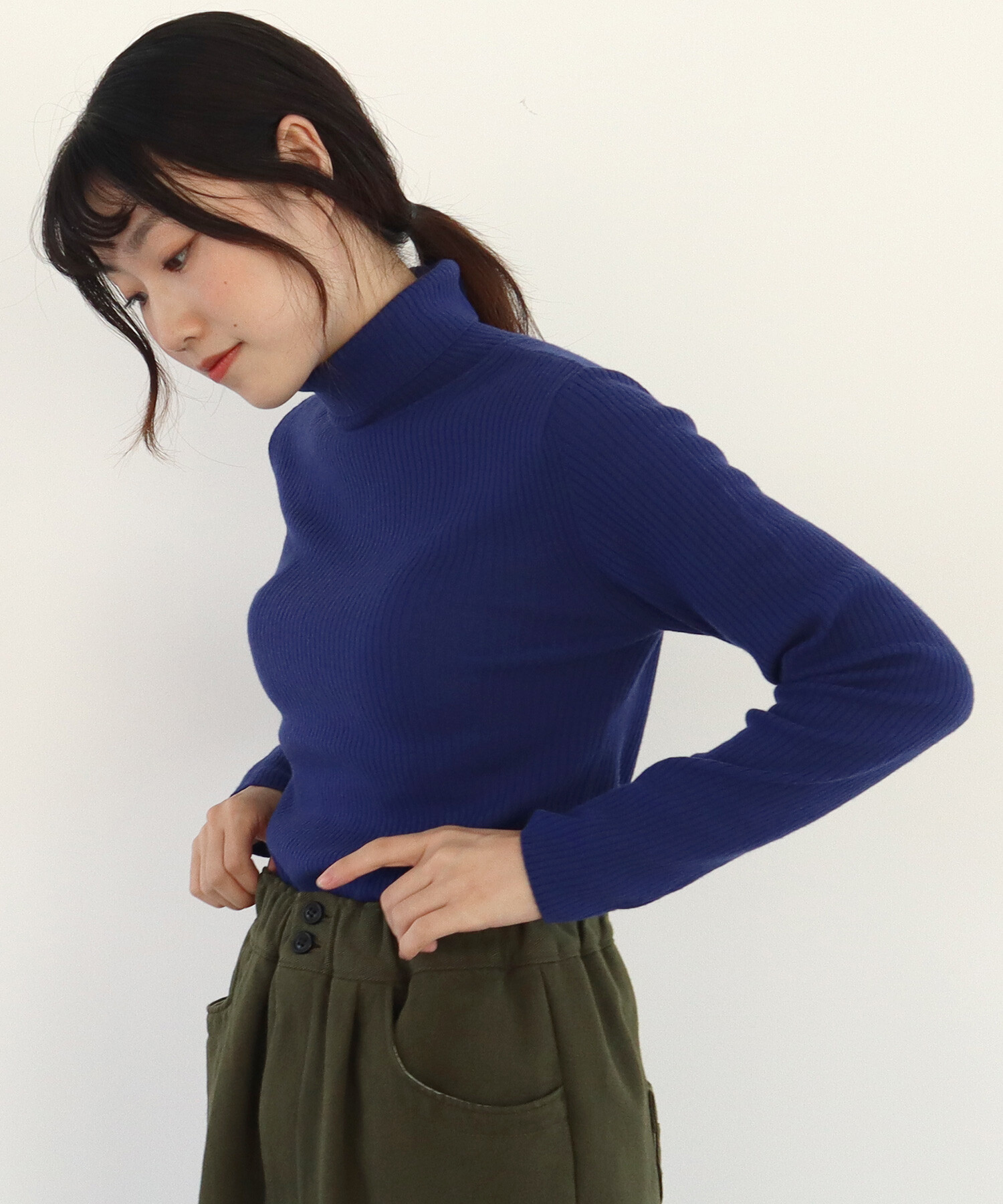 comfort merino タートル プルオーバー-