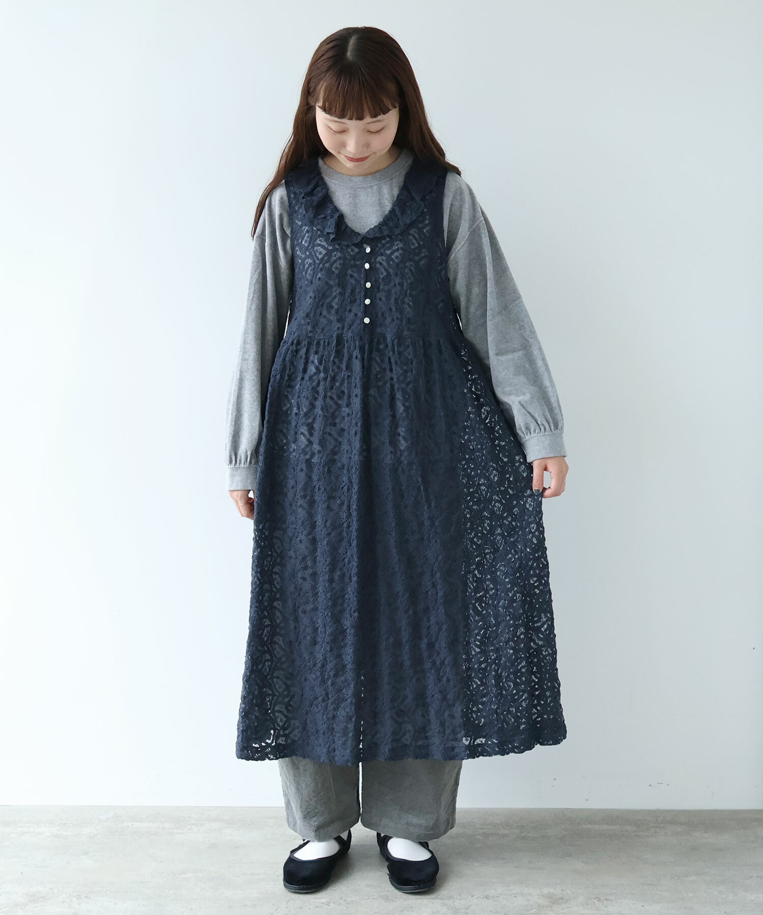 AMBIDEX Store ○ ラッセルレース ワンピース(F シロ): bulle de savon