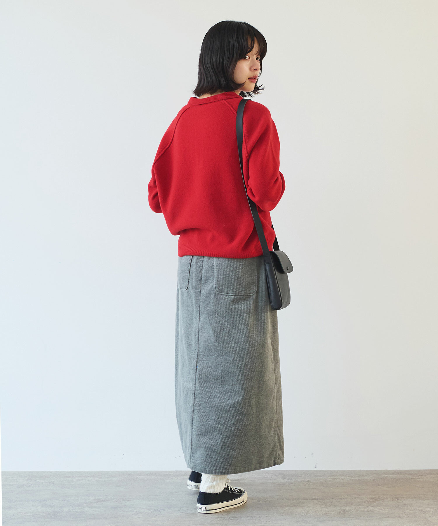 rough & swell コーデュロイスカート　M AMBIDEX Store ○ 11W サッカーコーデュロイ スカート(F カーキ