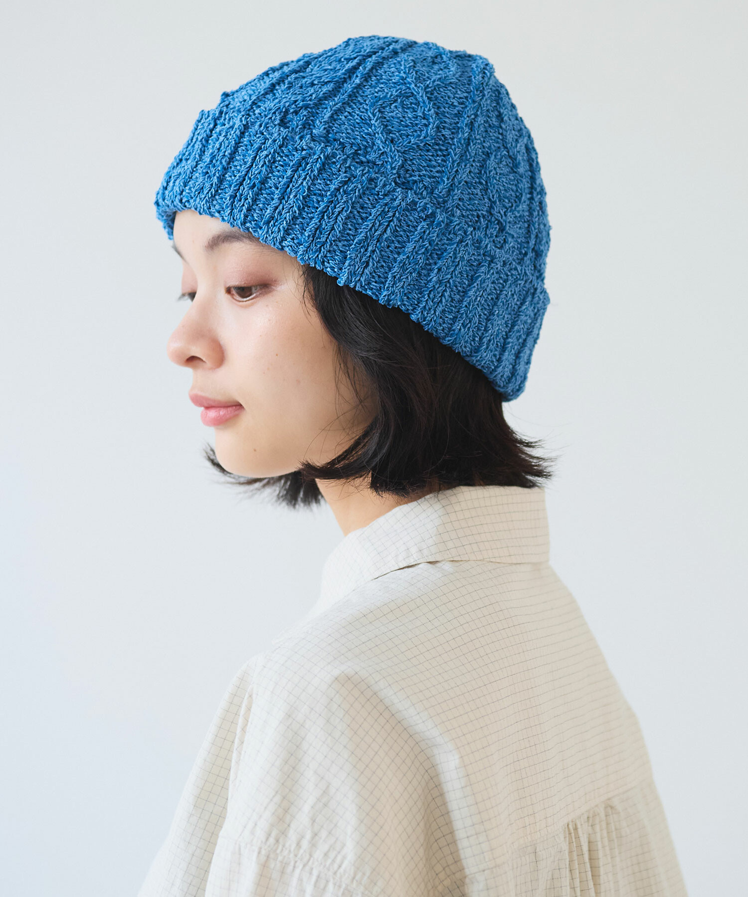 AMBIDEX Store ○ 和紙 / Pe shari shari ニットキャップ(F シロ