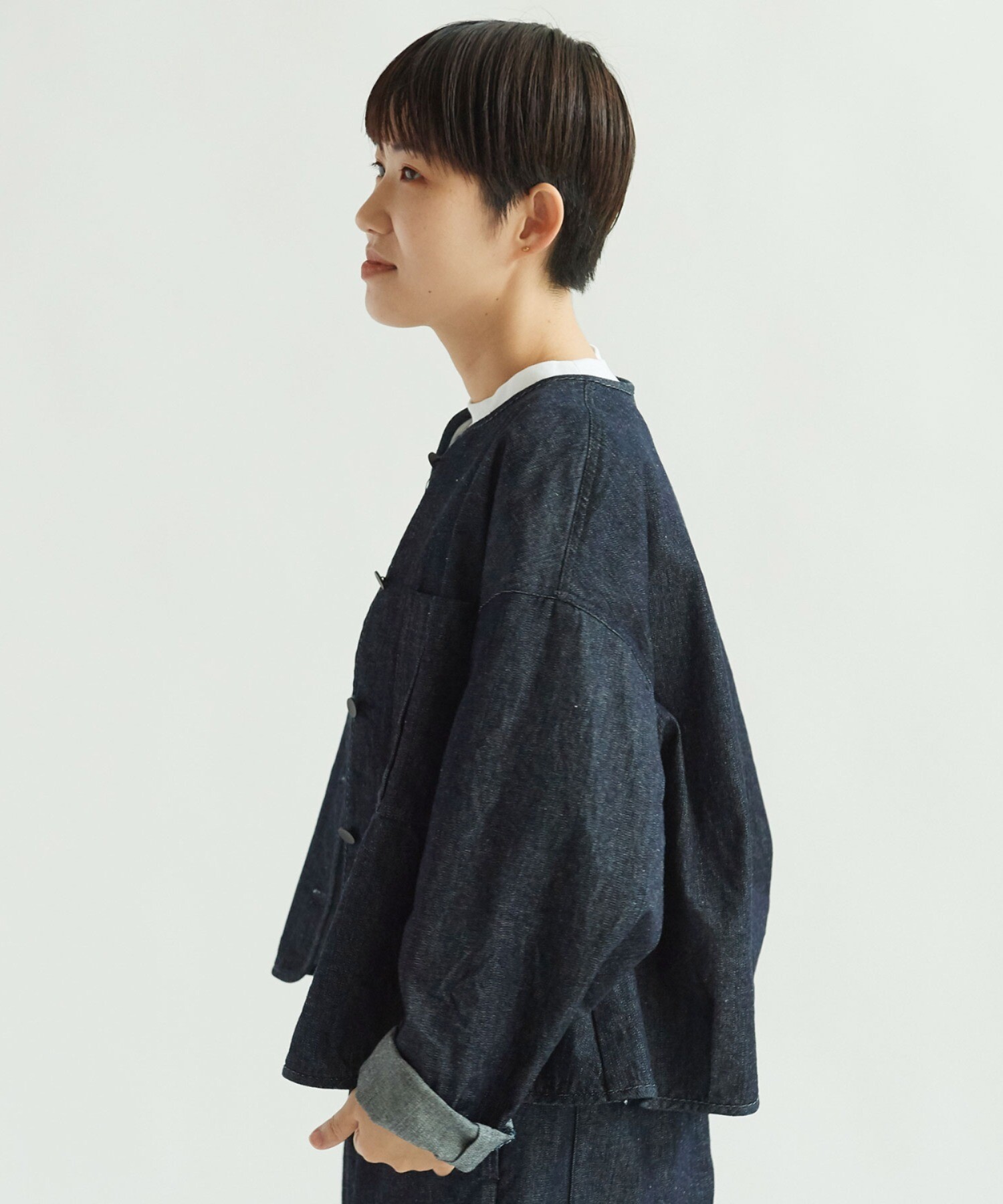 AMBIDEX Store ○10oz デニム haori ジャケット(F コン): yuni