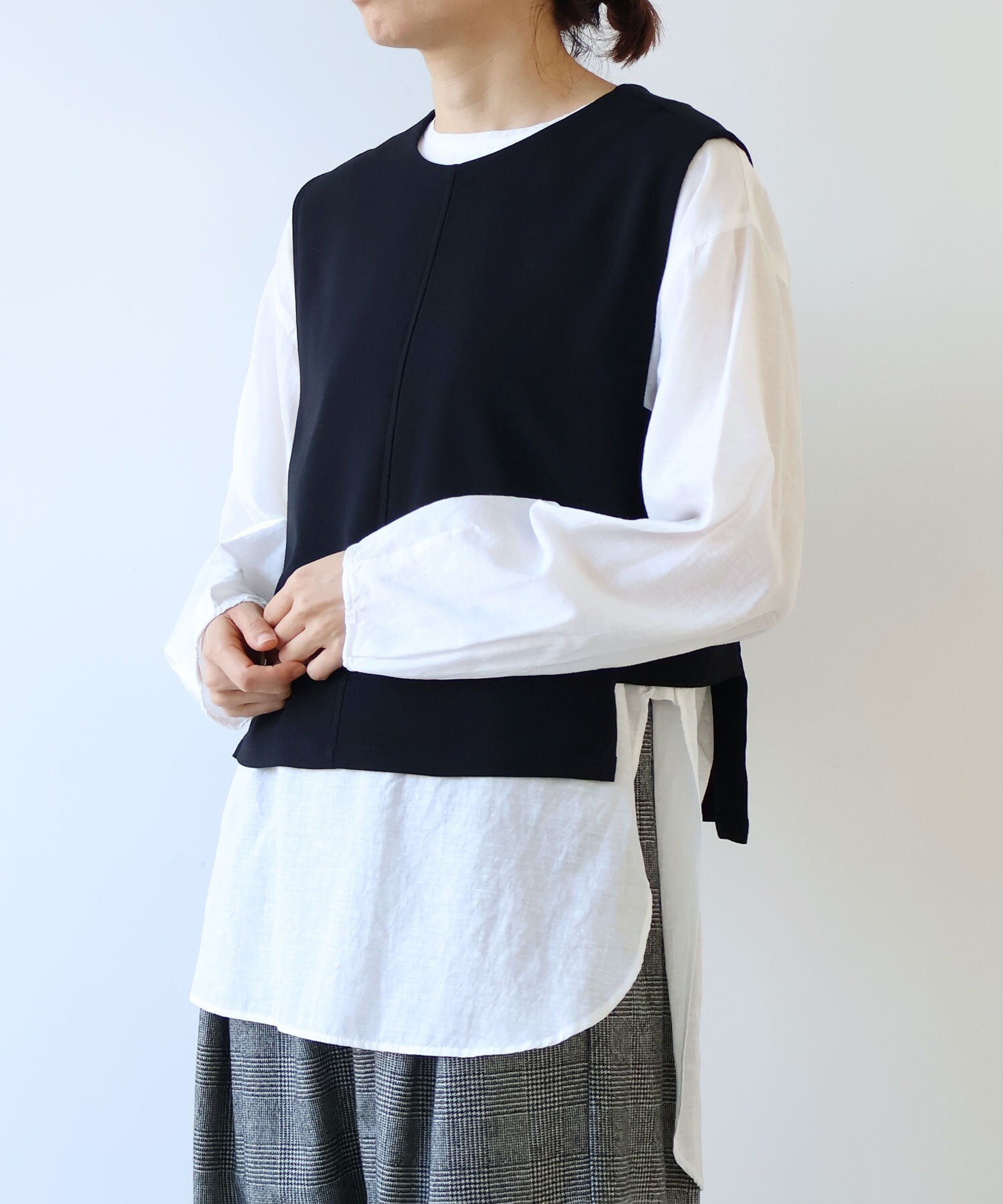 yuni ウールベスト AMBIDEX Store レーヨンウール ベスト(F カーキ): yuni