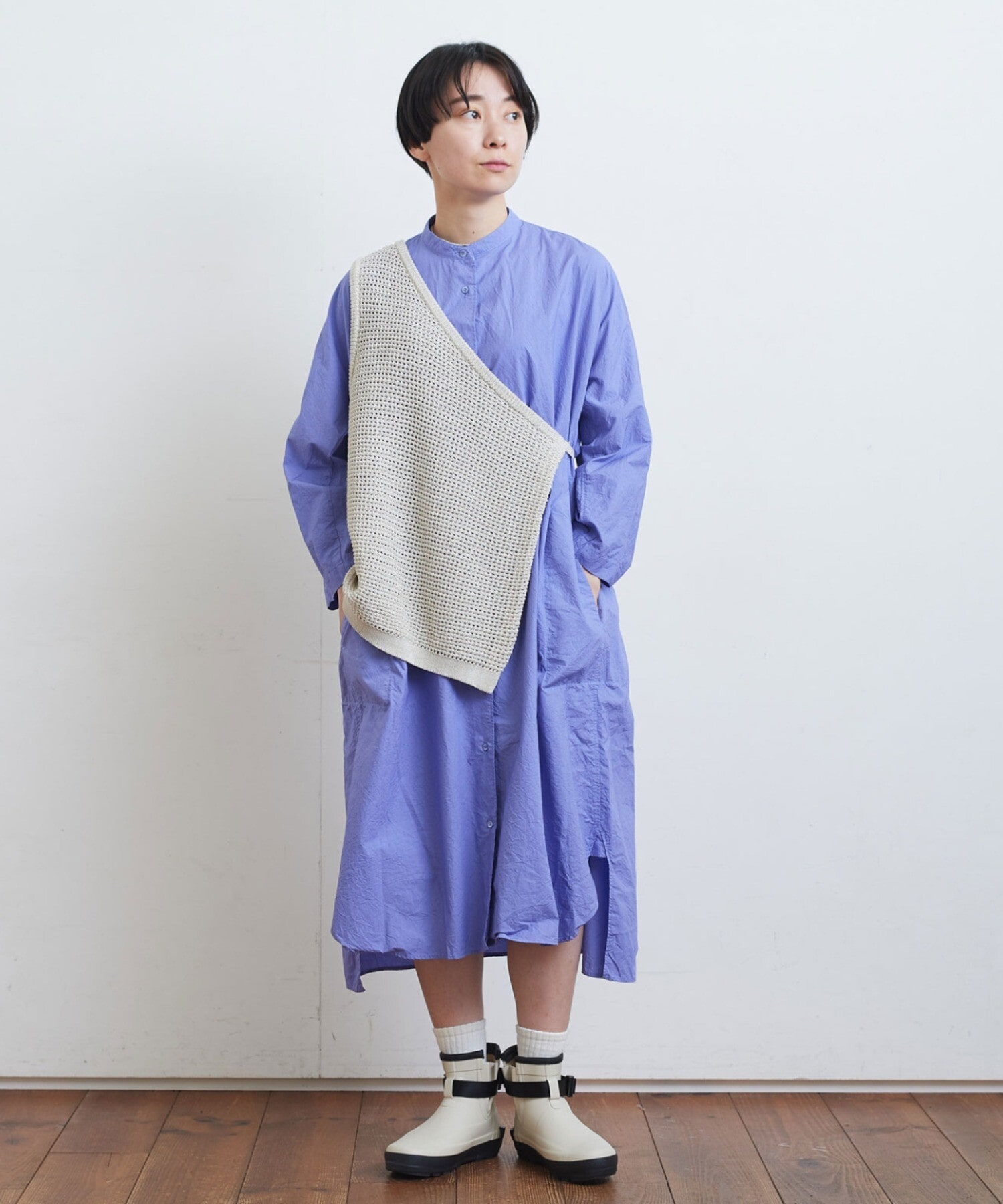 yuni washi knit ワンショルダーベスト - 通販 - photoventuresnamibia.com