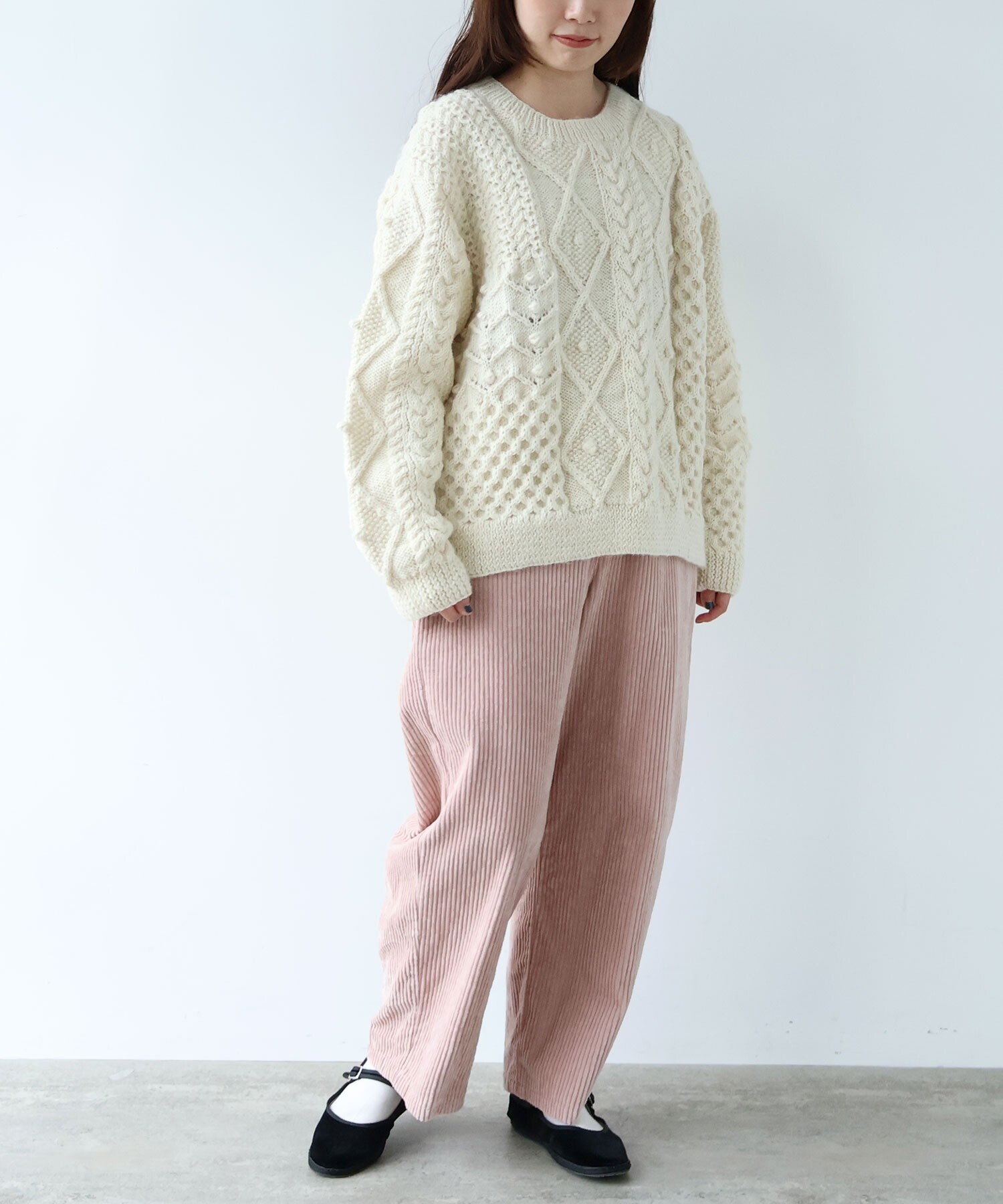 AMBIDEX Store ネパールハンドニット プルオーバー(F グレー): yuni