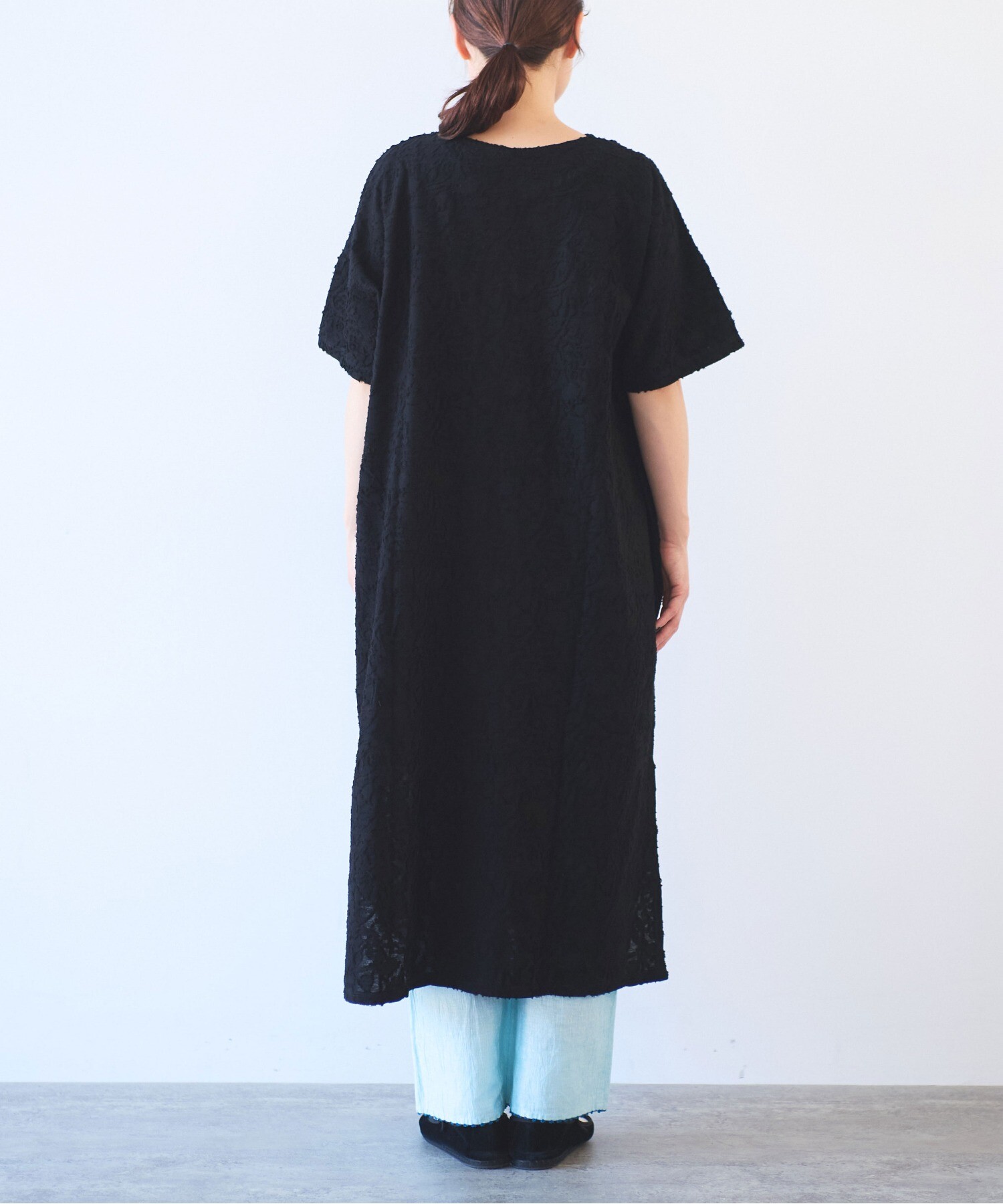 AMBIDEX Store コットンカットジャカード 前後2way ワンピース(F AMBIDEX Store コットンカットジャカード 前後2way ワンピース(F