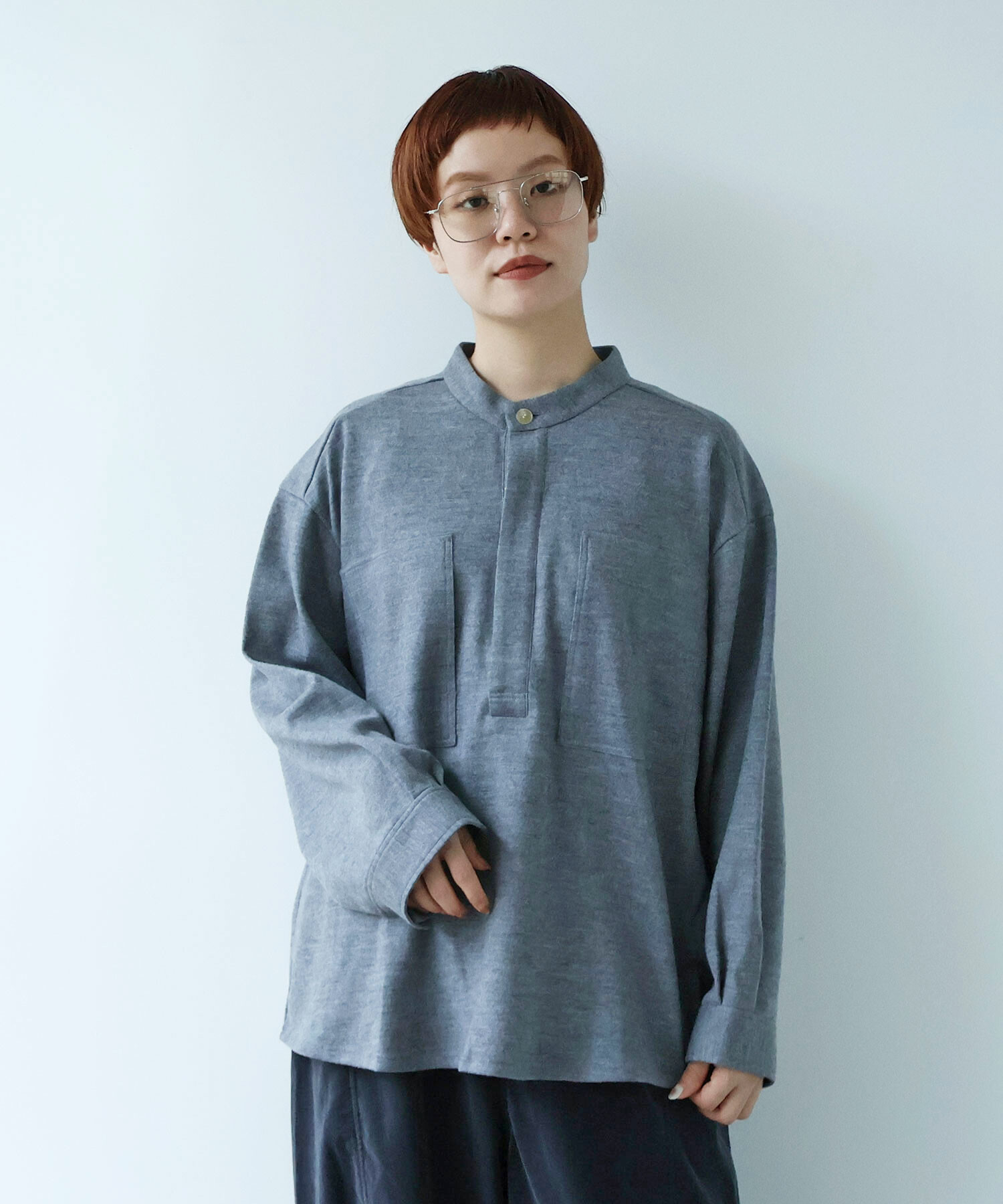 AMBIDEX Store ○スムースソフト圧縮WOOL シャツ(F BLACK): buoybuoy