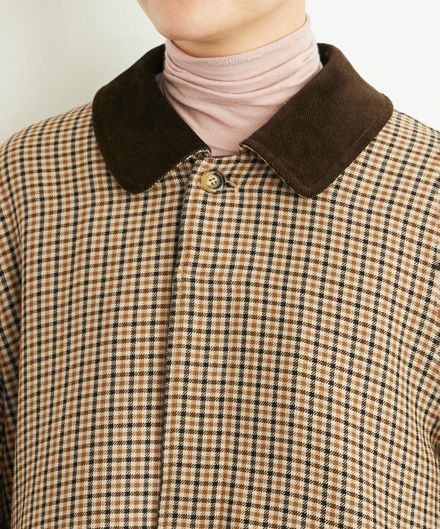 AMBIDEX Store △gunclub check ステンカラーコート(F NAVY CHECK